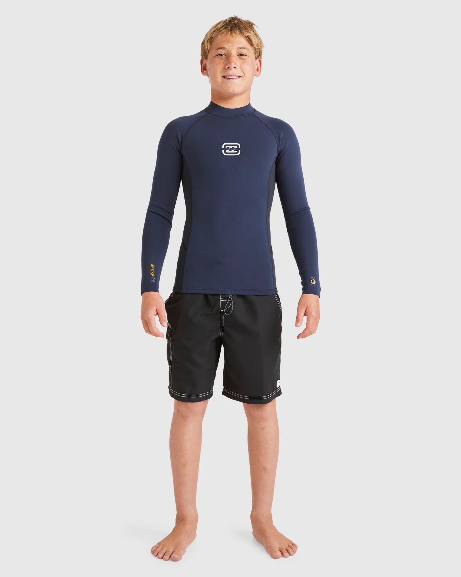 Boys 6-16 1/1mm Absolute Natural Wetsuit Jacket - Image 5
