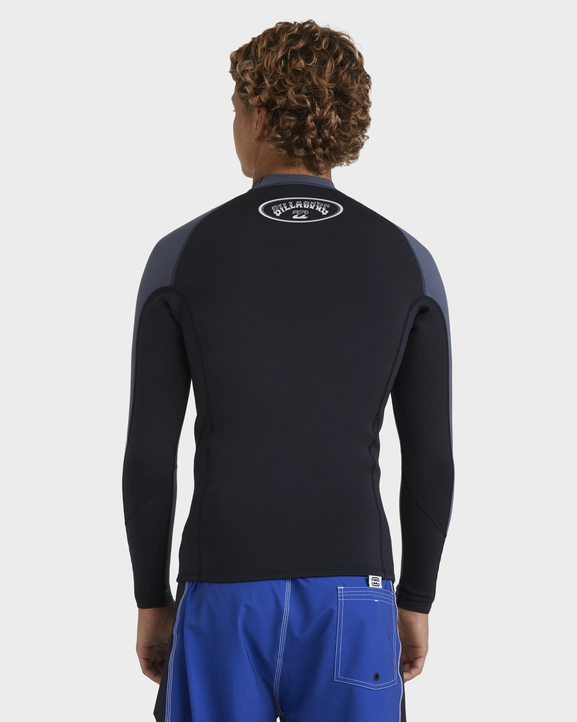 Mens 1/1mm Absolute Natural Long Sleeve Wetsuit Top - Image 2