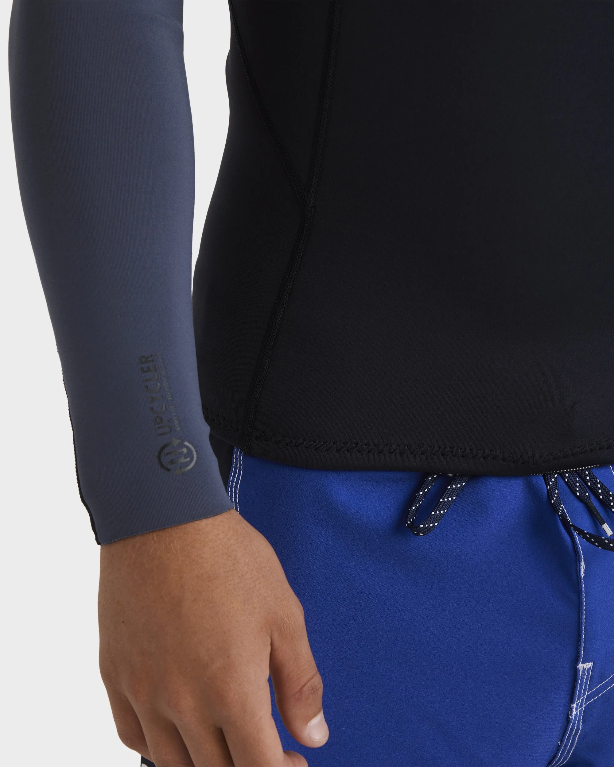 Mens 1/1mm Absolute Natural Long Sleeve Wetsuit Top - Image 5