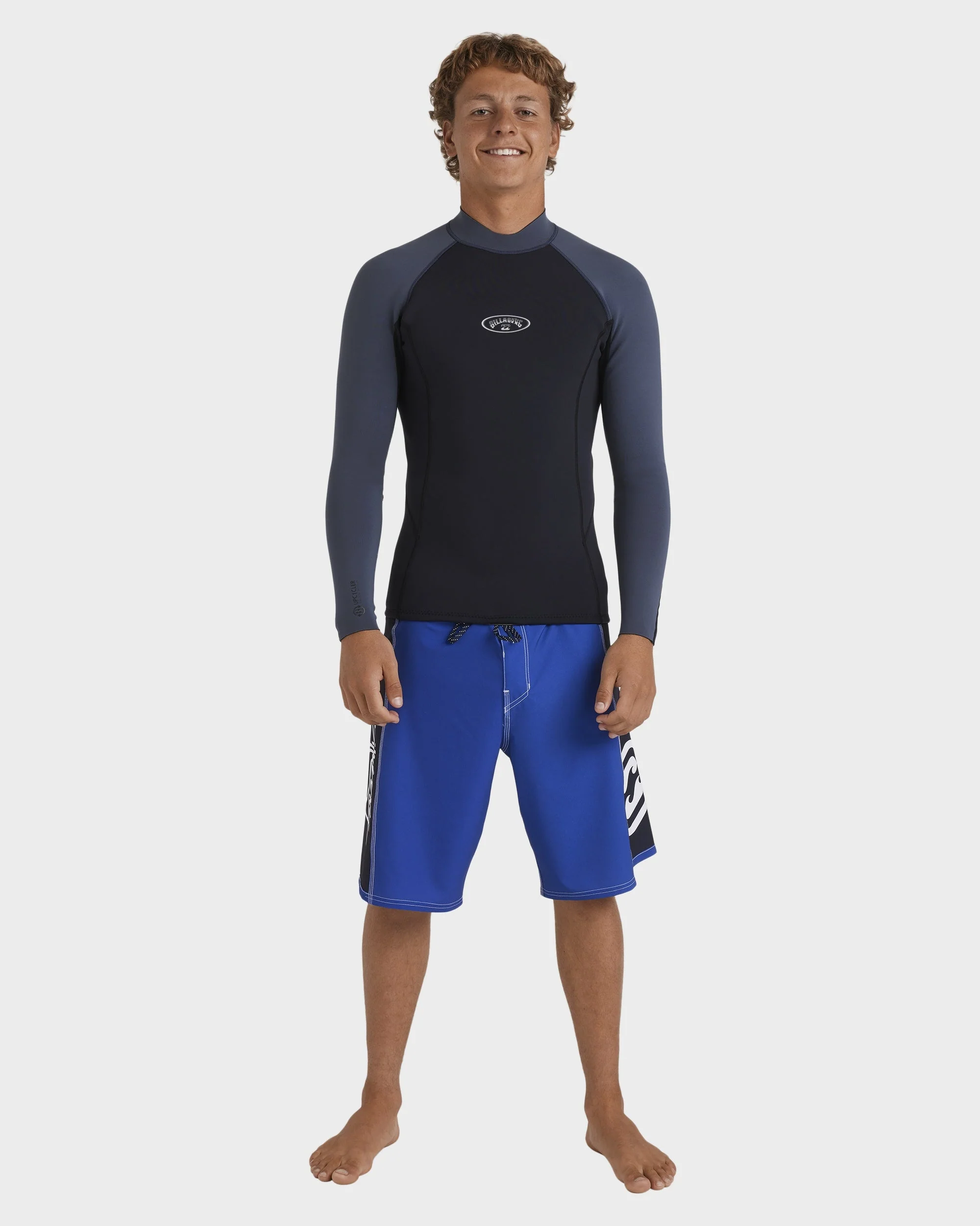Mens 1/1mm Absolute Natural Long Sleeve Wetsuit Top - Image 8