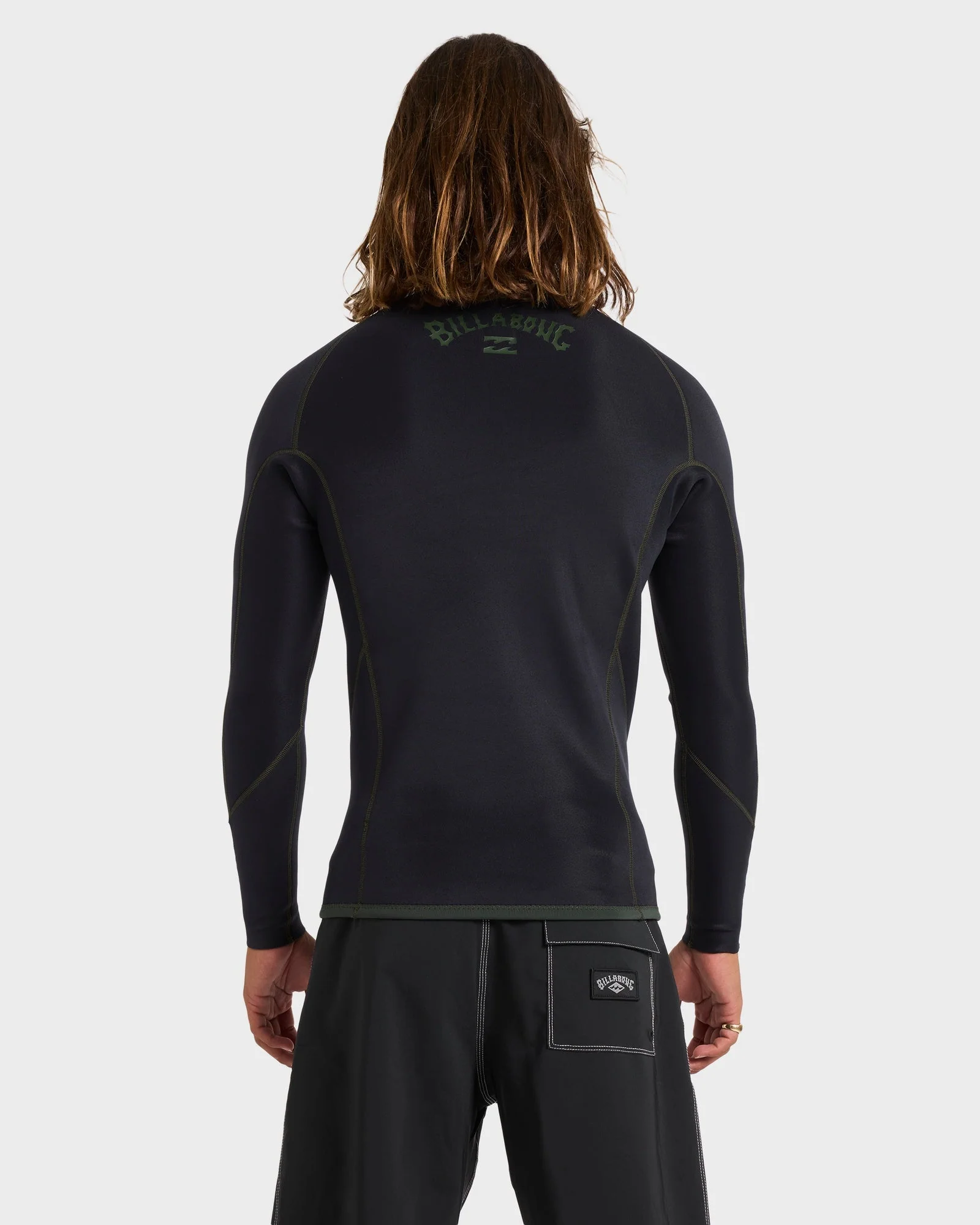 Mens 1/1mm Absolute Natural Long Sleeve Wetsuit Top - Image 4