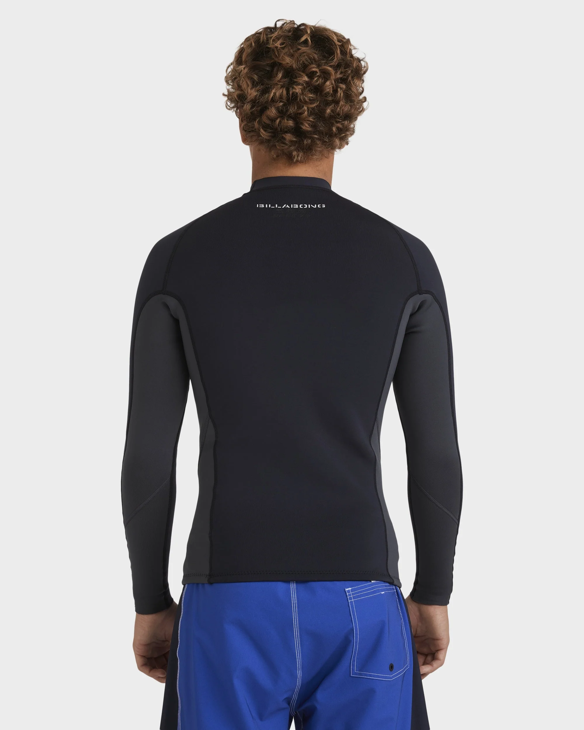 Mens 1/1mm Absolute Natural Long Sleeve Wetsuit Top - Image 2