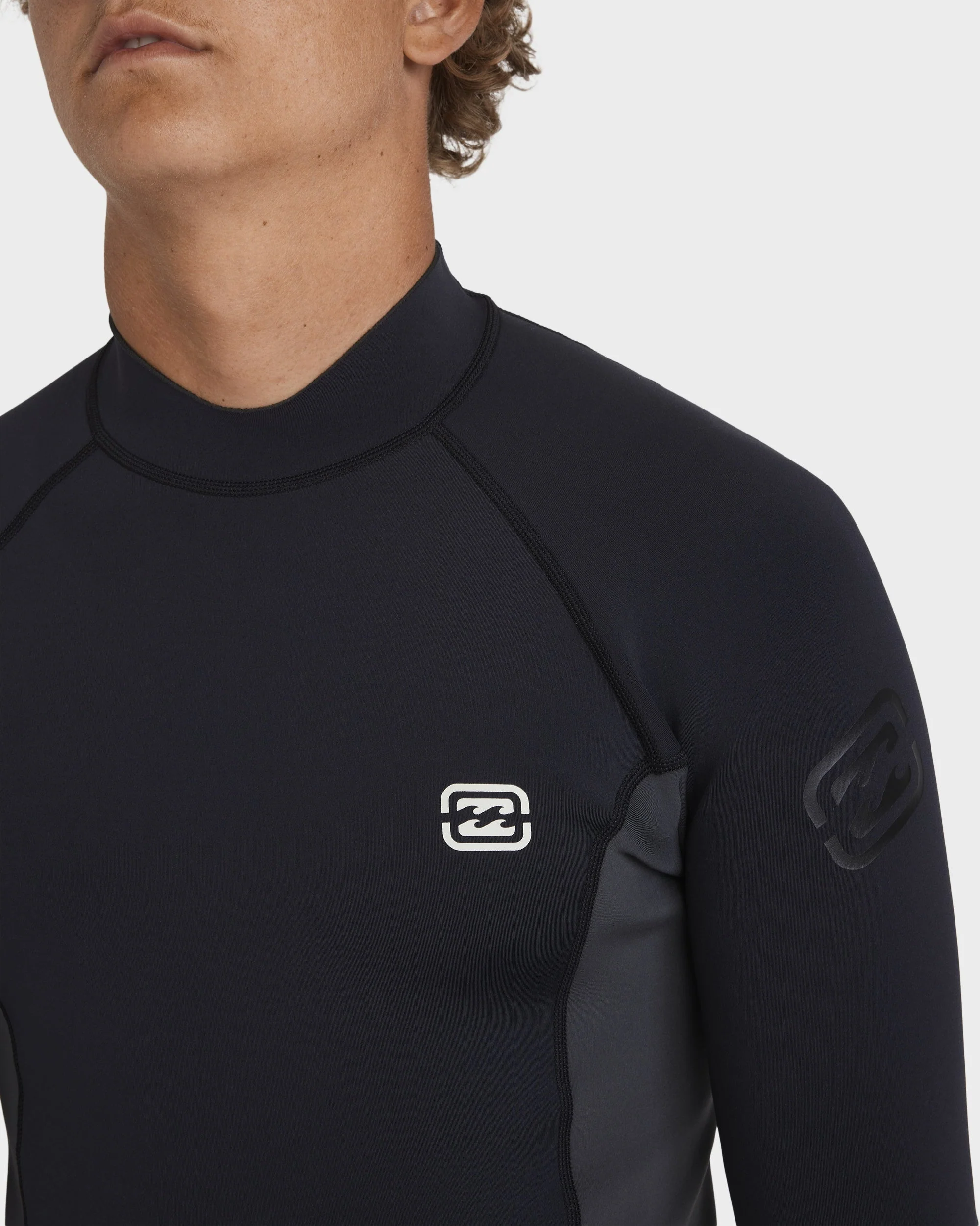 Mens 1/1mm Absolute Natural Long Sleeve Wetsuit Top - Image 4