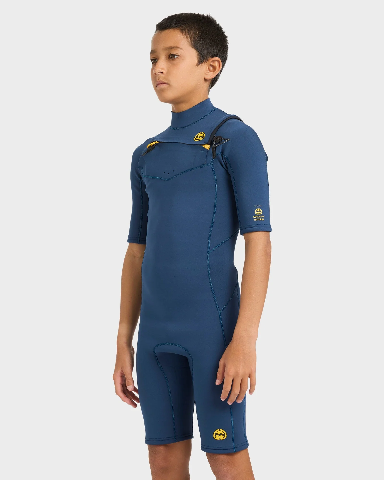 Boys 8-16 2/2mm Absolute Natural Chest Zip GBS Springsuit - Image 3