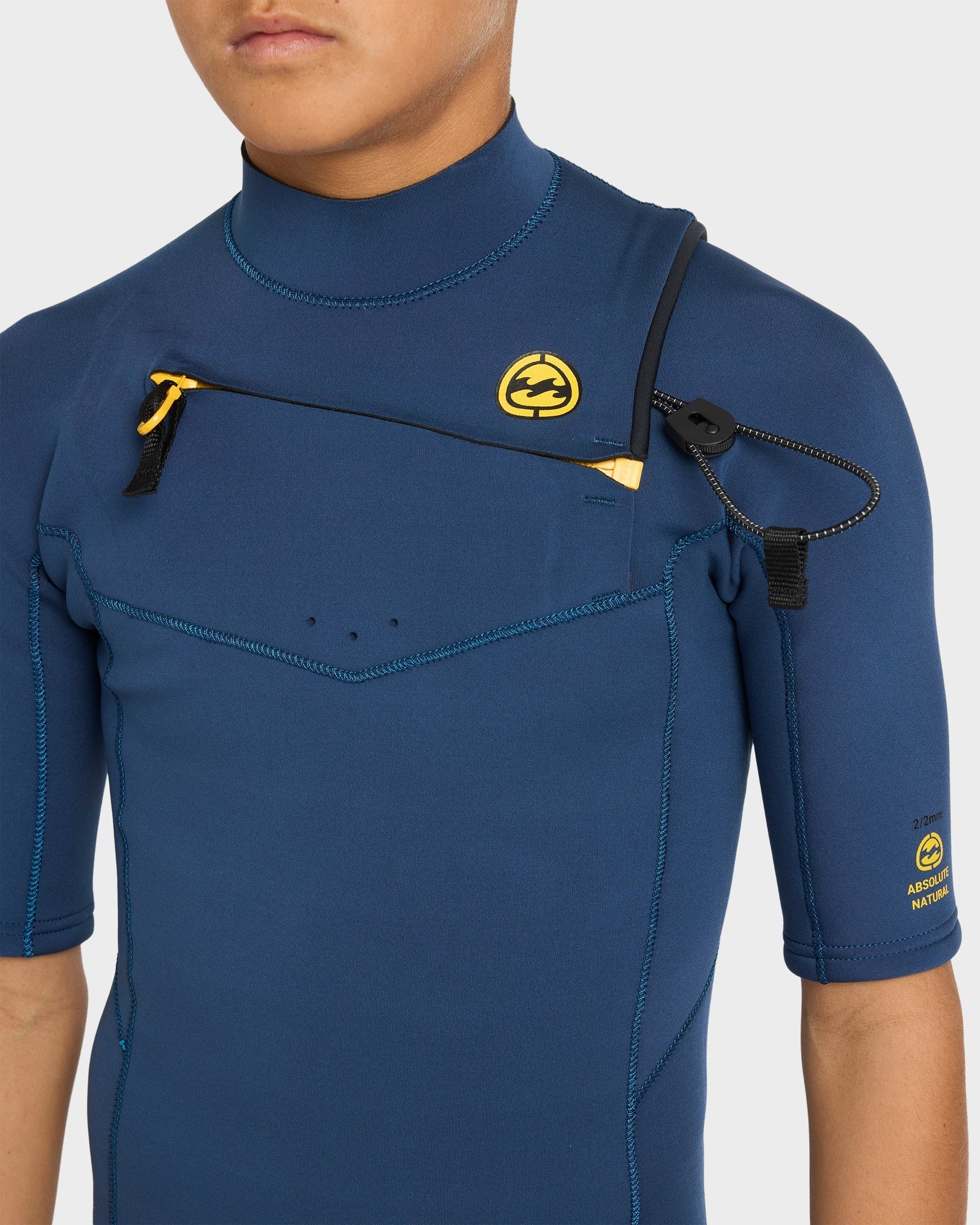 Boys 8-16 2/2mm Absolute Natural Chest Zip GBS Springsuit - Image 4