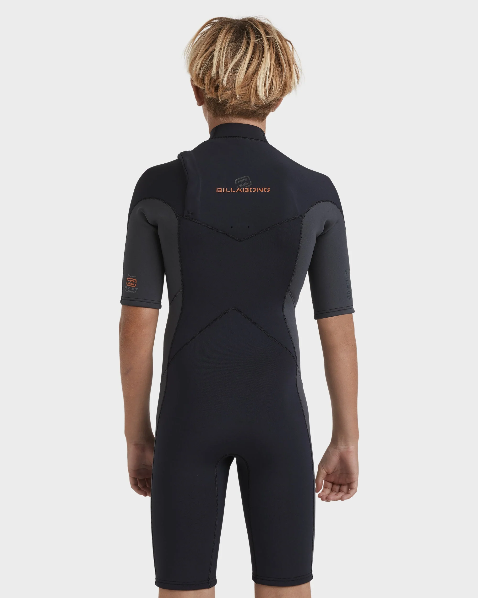 Boys 8-16 2/2mm Absolute Natural Chest Zip GBS Springsuit - Image 2