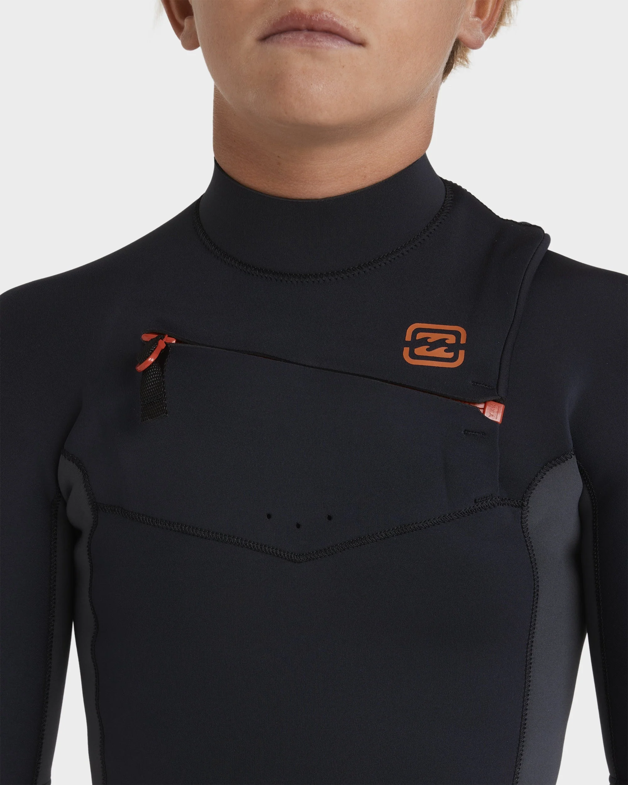 Boys 8-16 2/2mm Absolute Natural Chest Zip GBS Springsuit - Image 4