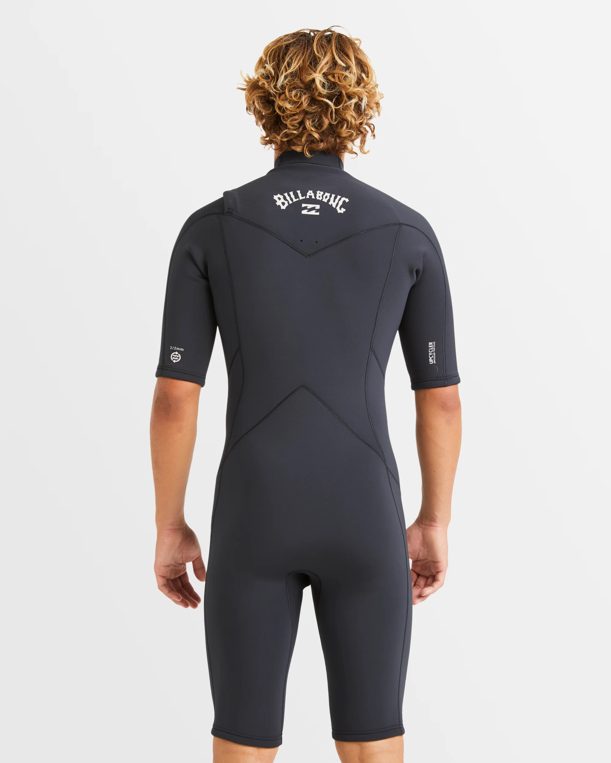 Mens 2/2mm Absolute Natural Chest Zip Springsuit - Image 3