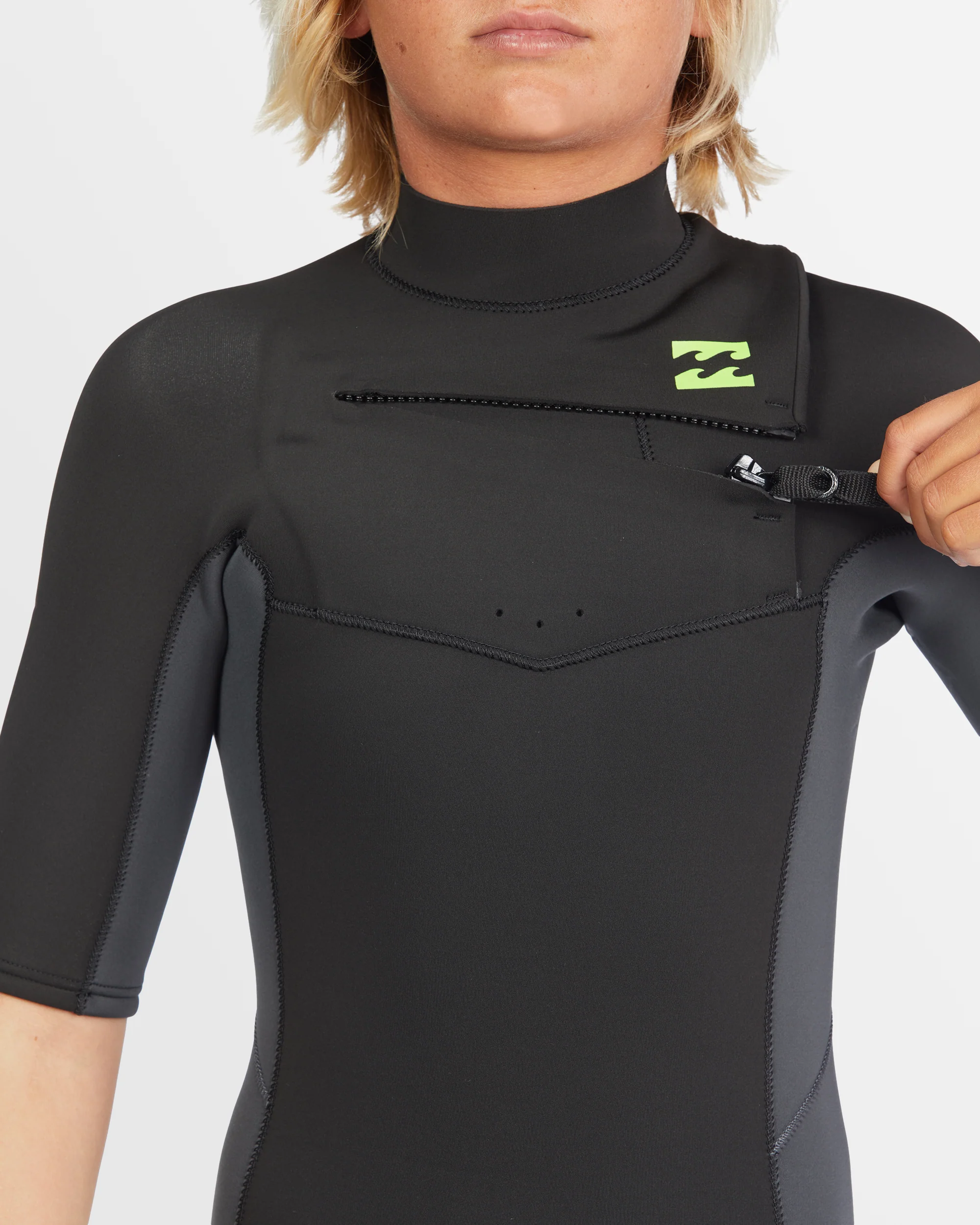 Boys 8-14 2/2mm Absolute Chest Zip GBS Springsuit - Image 3