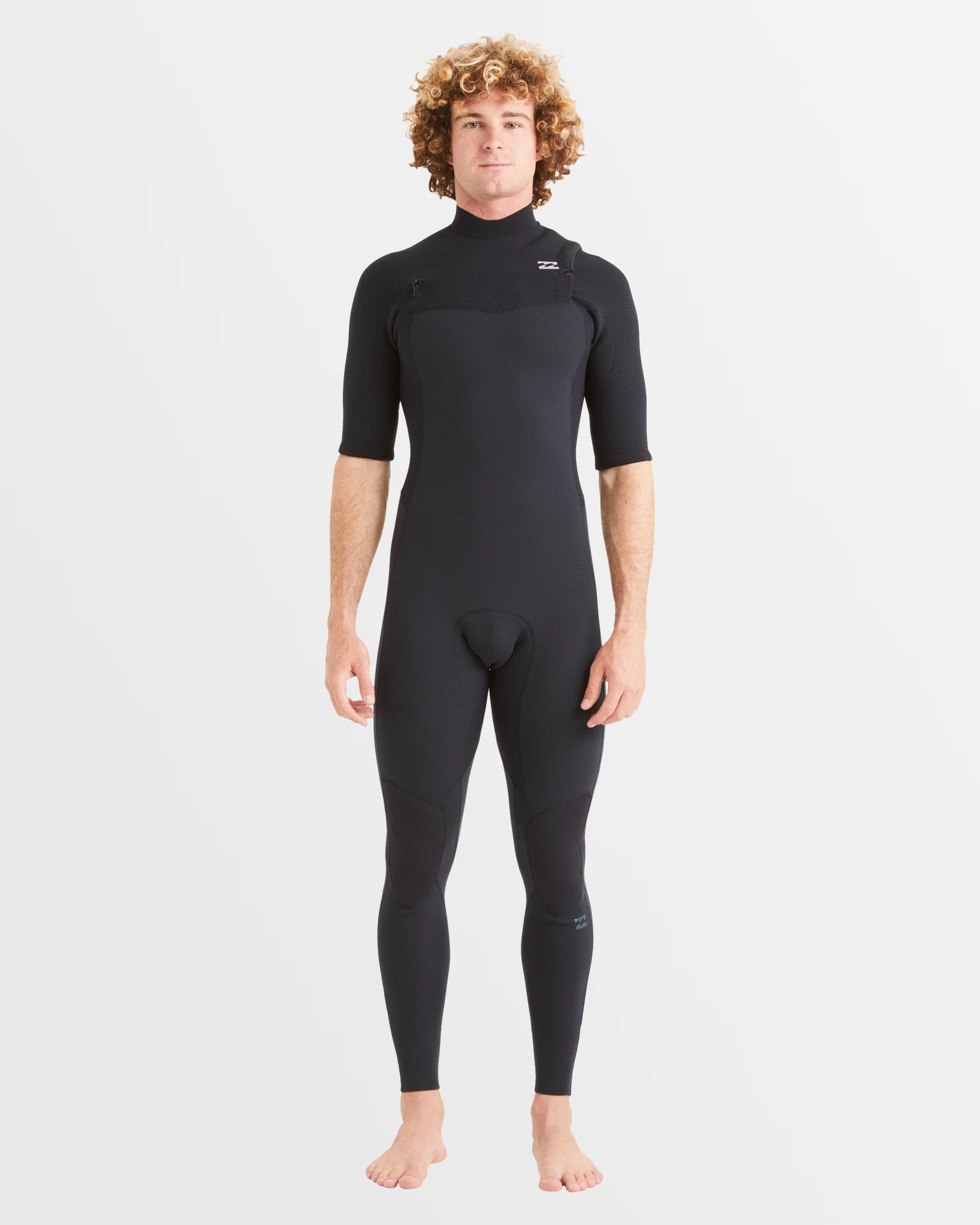 Mens 2/2mm Revo Natural Chest Zip Short Sleeve Fullsuit