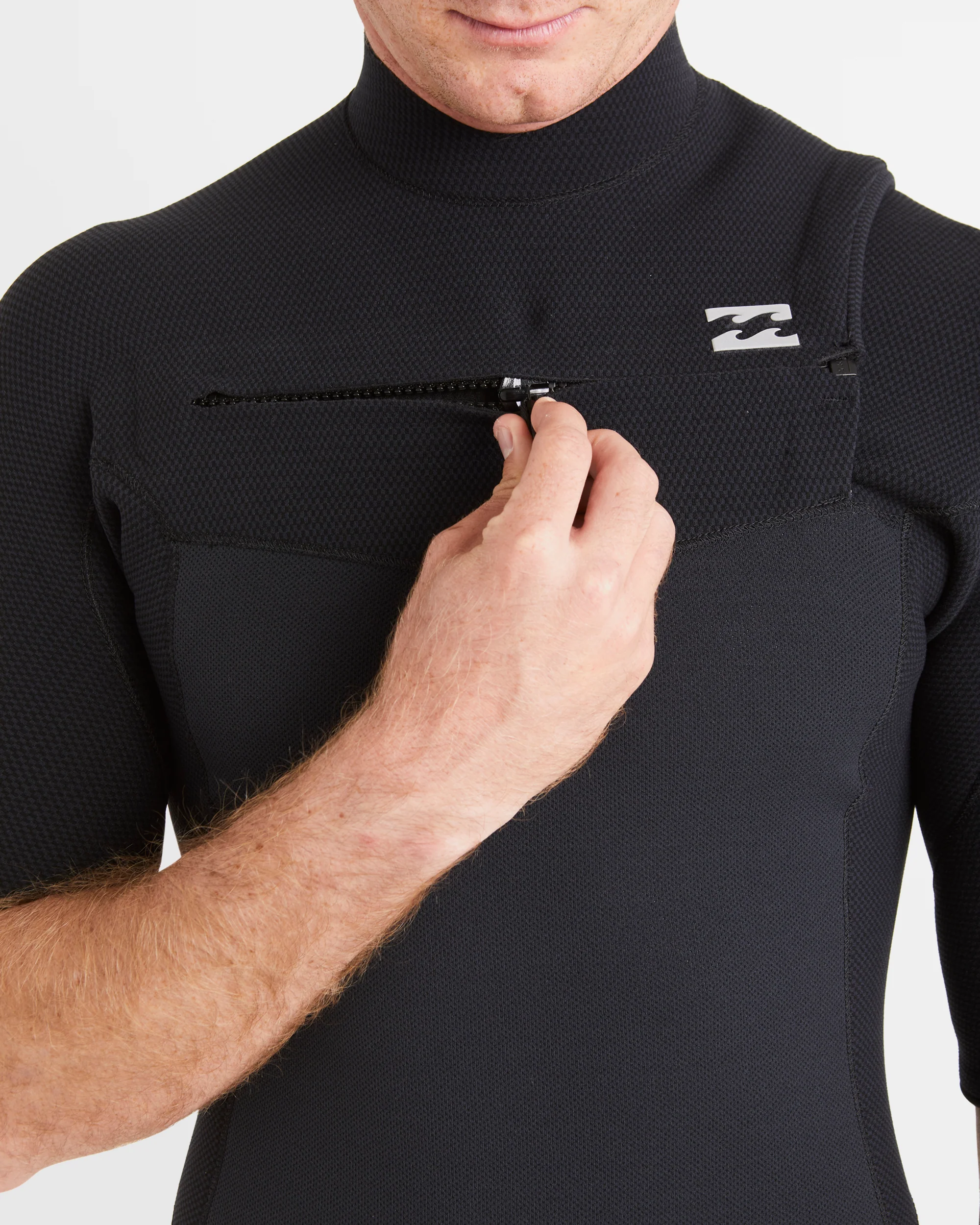 Mens 2/2mm Revo Natural Chest Zip Short Sleeve Fullsuit - Image 7