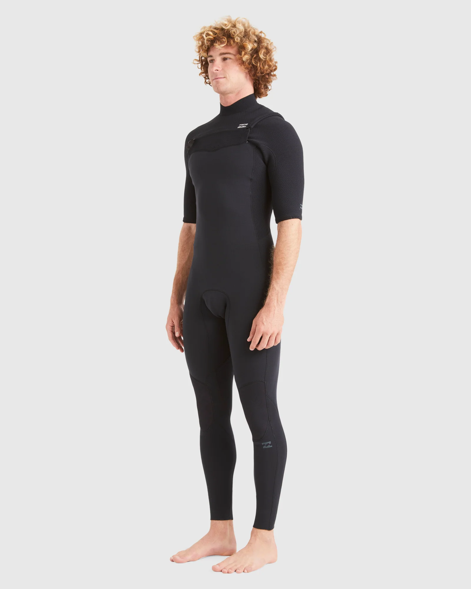 Mens 2/2mm Revolution Chest Zip Short Sleeve Full - Image 2