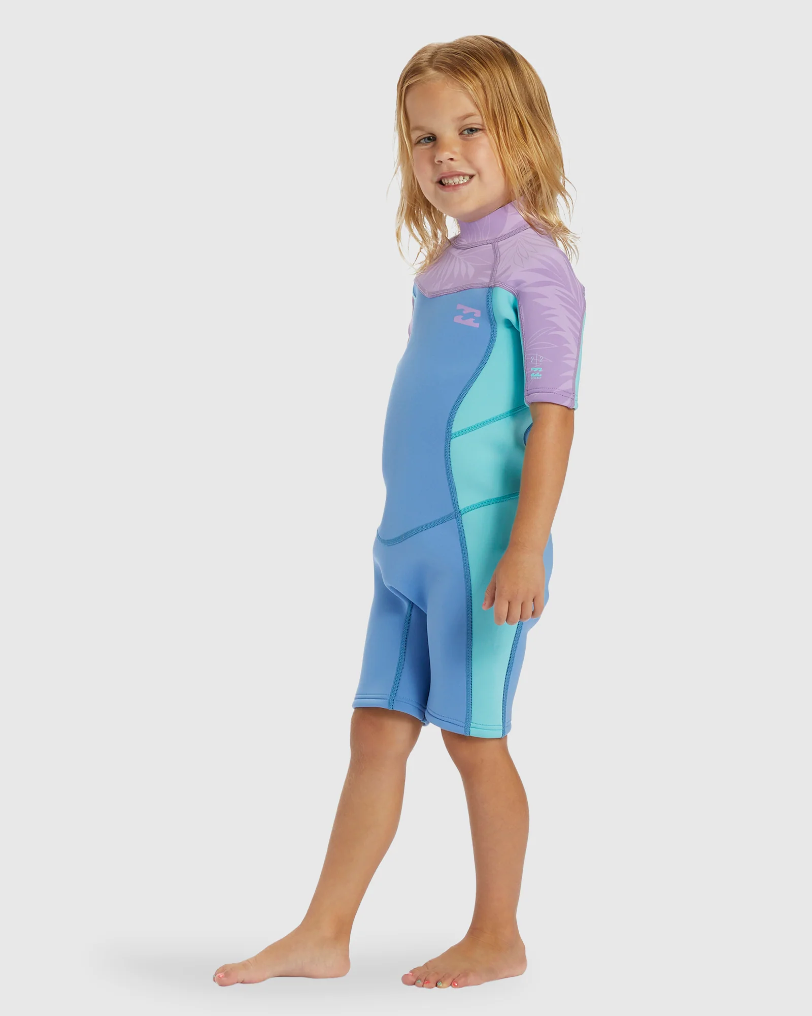 Girls 2-6 2/2mm Synergy Back Zip Springsuit - Image 2