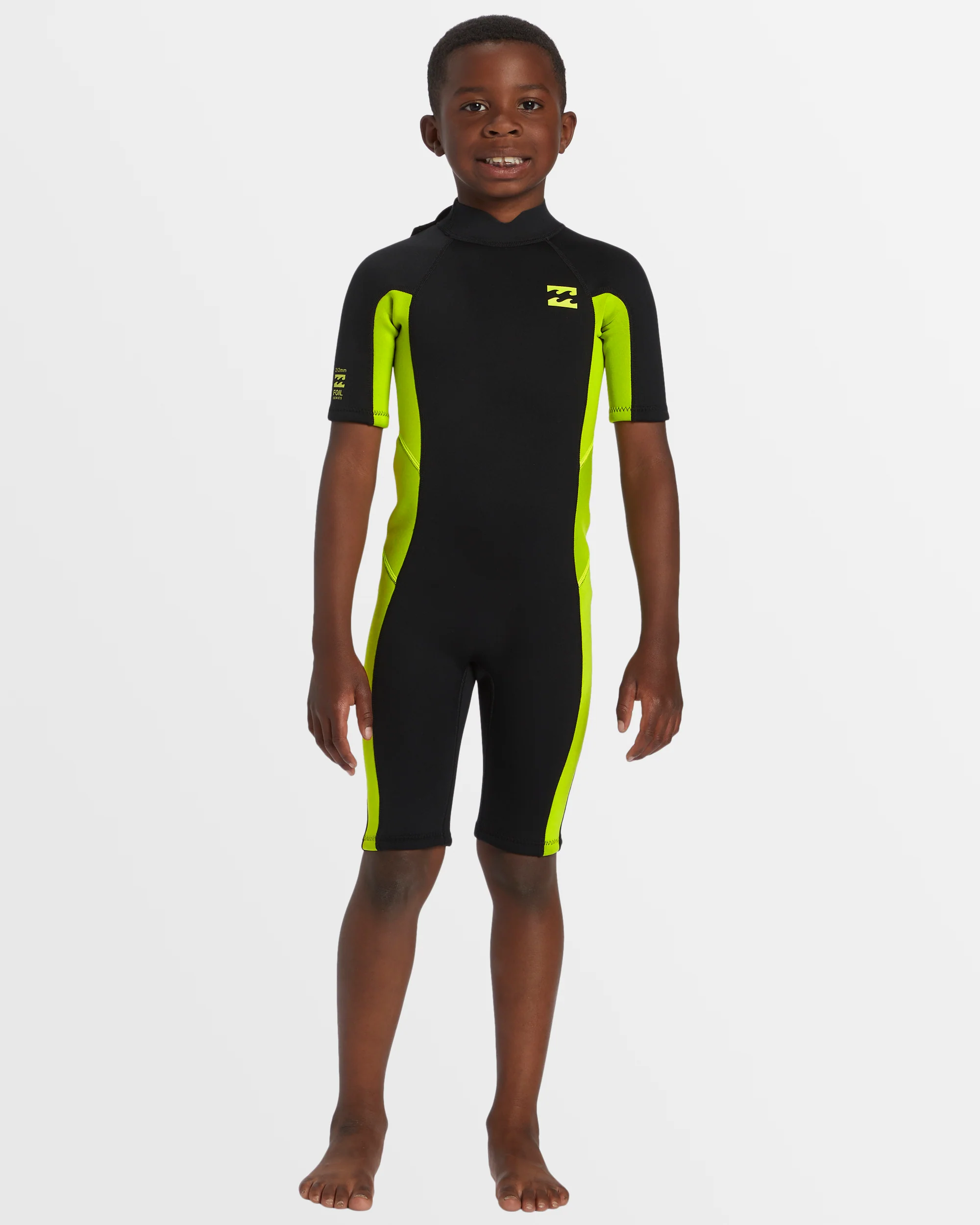 Boys 2-6 2/2mm Foil Back Zip Springsuit