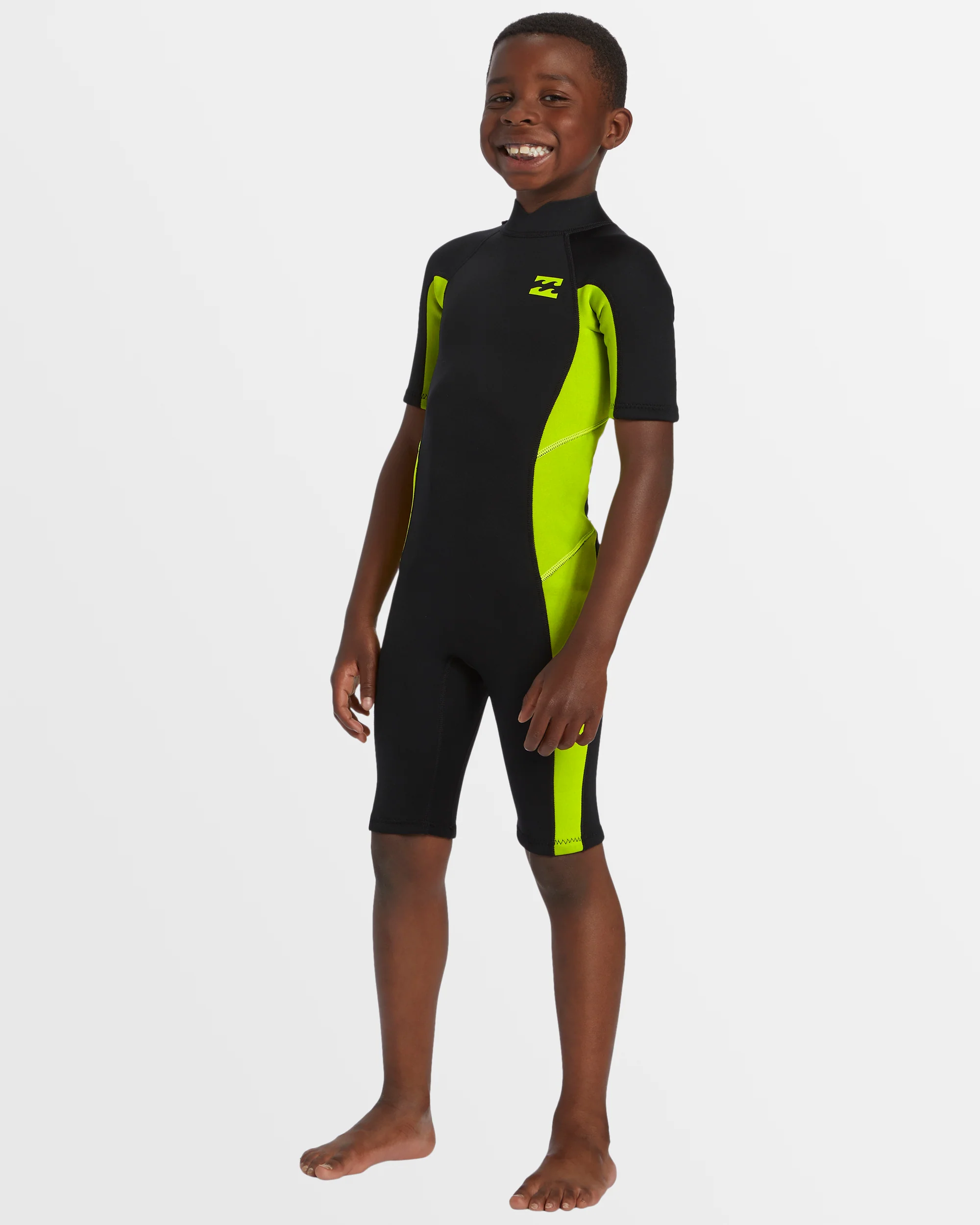 Boys 2-6 2/2mm Foil Back Zip Springsuit - Image 2