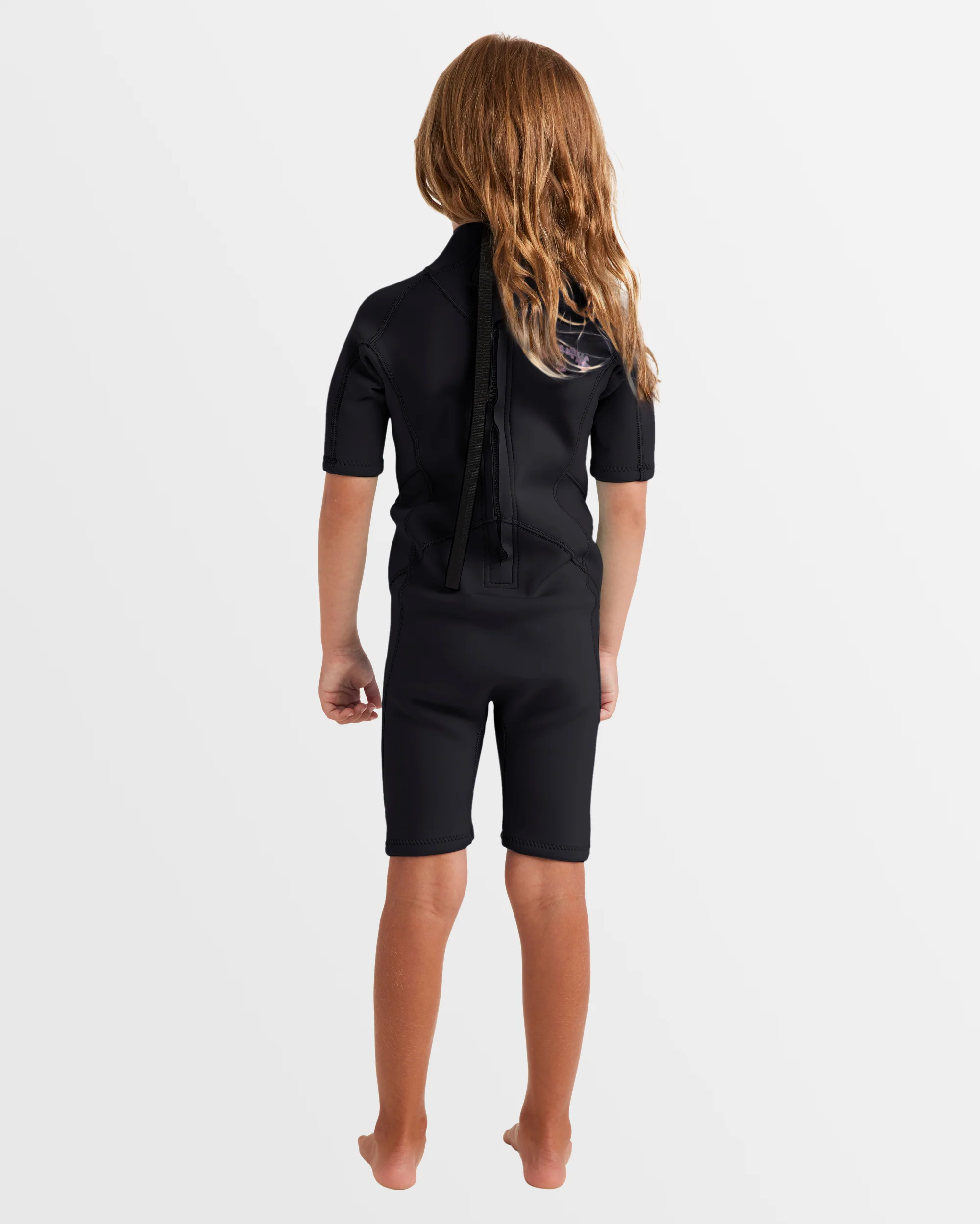 Girls 2-6 2/2mm Foil Back Zip Springsuit - Image 3