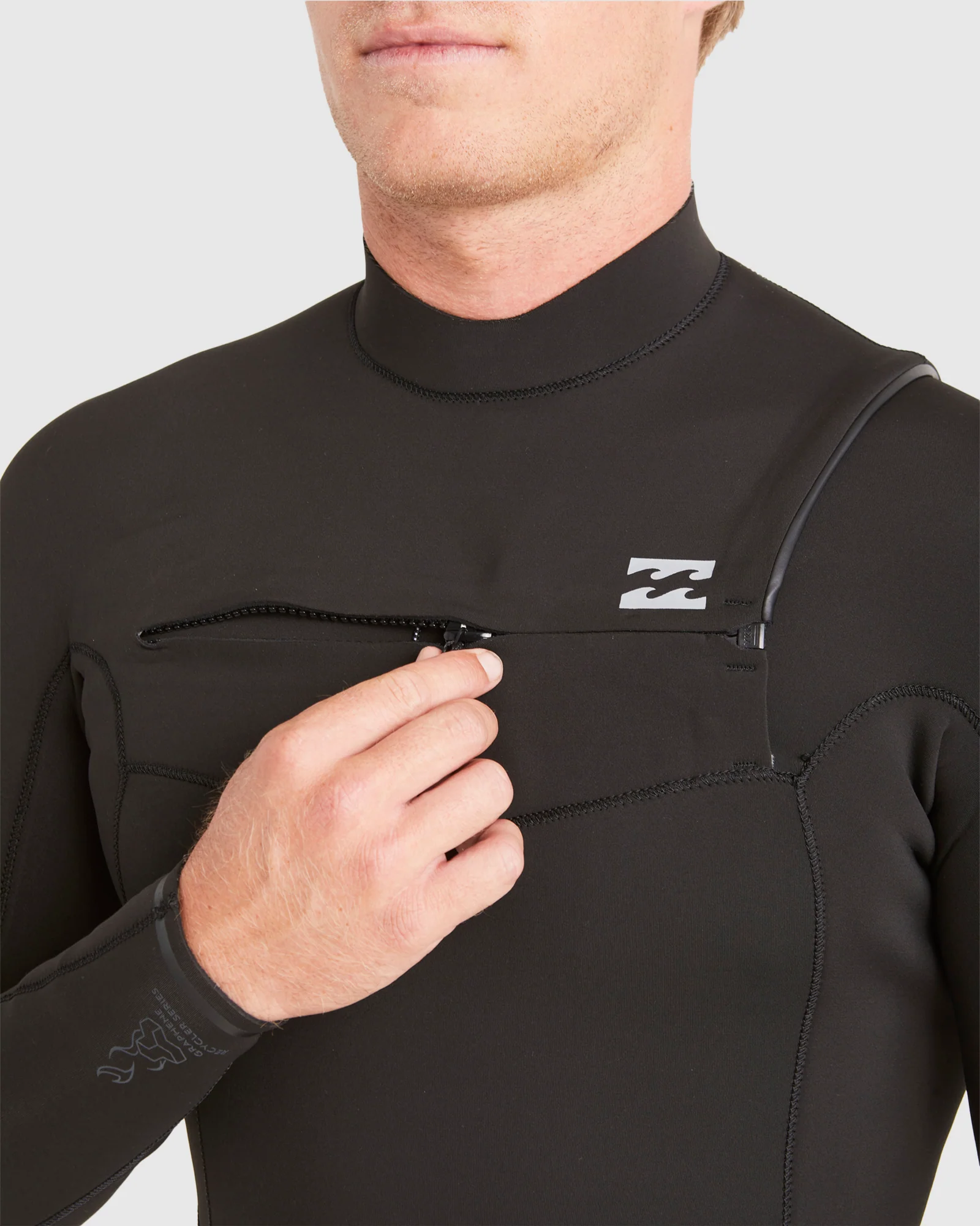 Mens 3/2mm Absolute Chest Zip GBS Steamer Wetsuit - Image 4