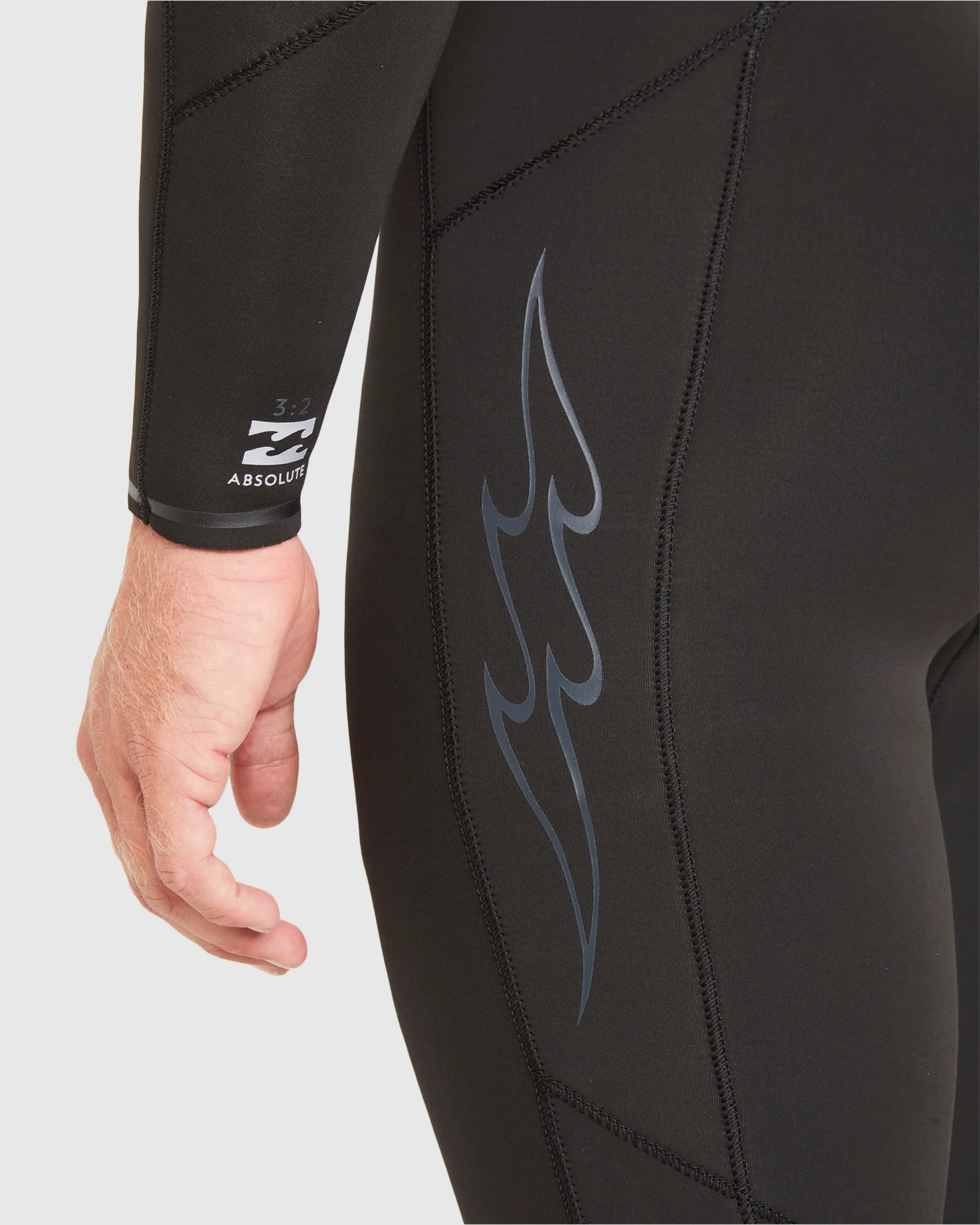 Mens 3/2mm Absolute Chest Zip GBS Steamer Wetsuit - Image 8