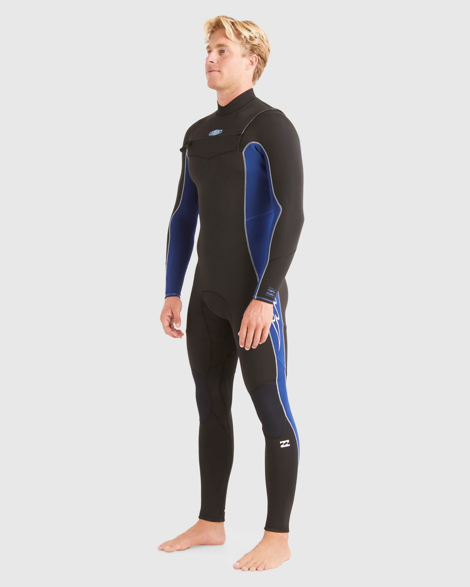 Mens 3/2mm Absolute Chest Zip GBS Steamer Wetsuit - Image 2