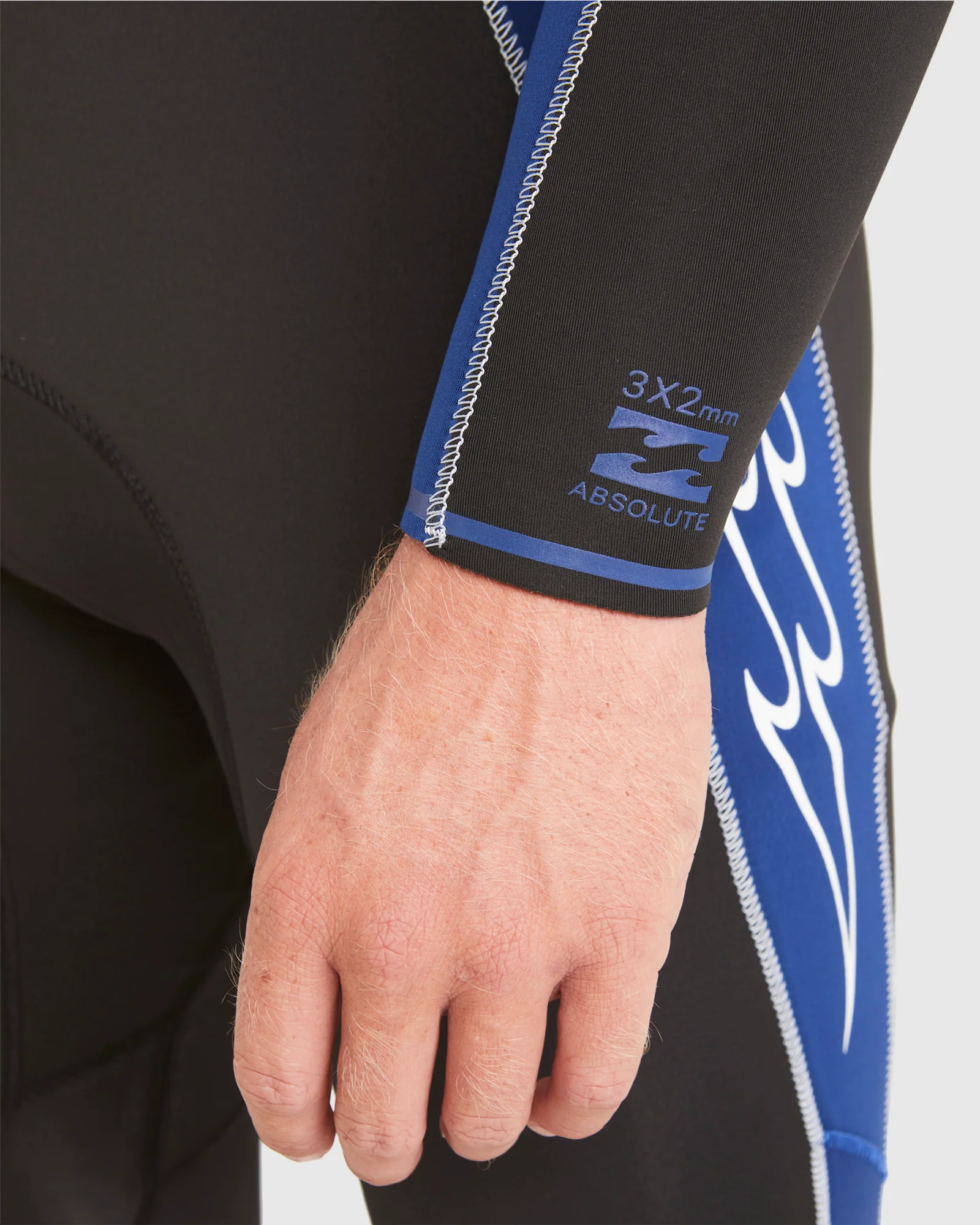 Mens 3/2mm Absolute Chest Zip GBS Steamer Wetsuit - Image 7