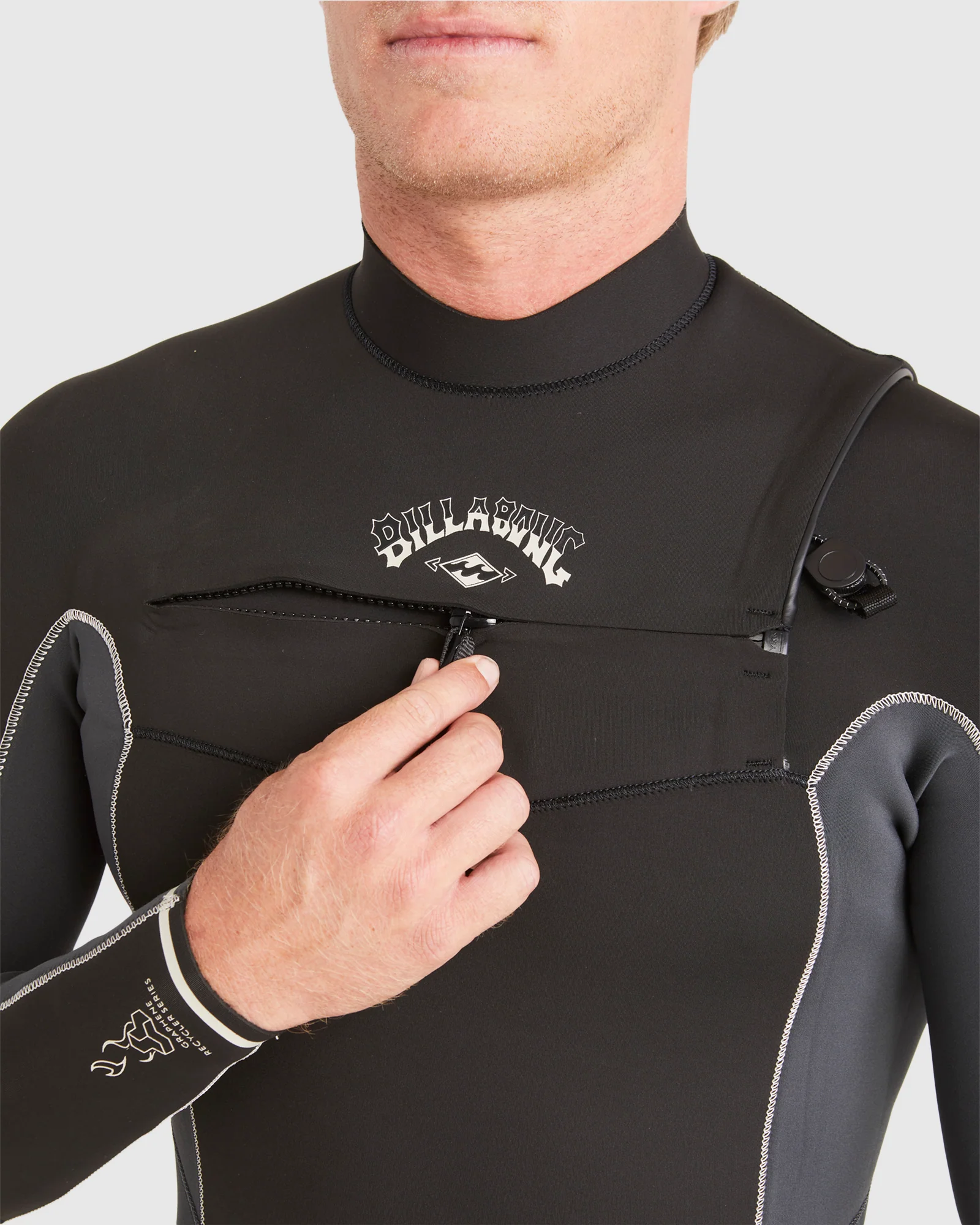 Mens 3/2mm Absolute Chest Zip Steamer Wetsuit - Image 4