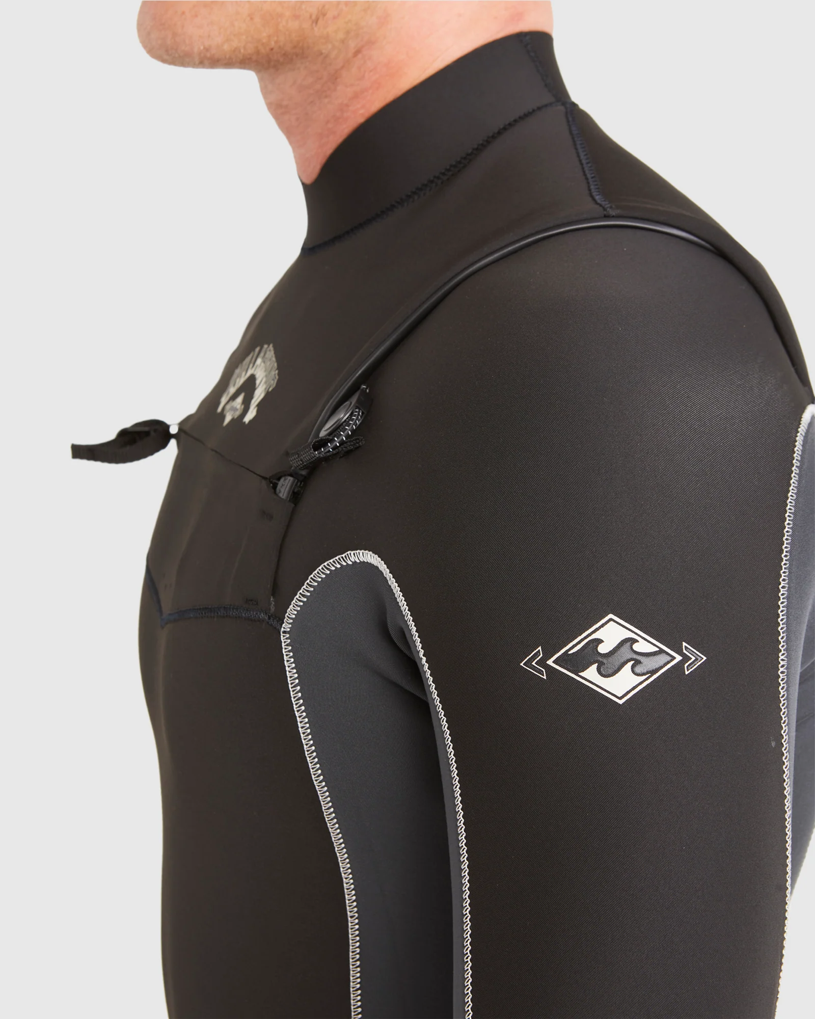Mens 3/2mm Absolute Chest Zip Steamer Wetsuit - Image 6