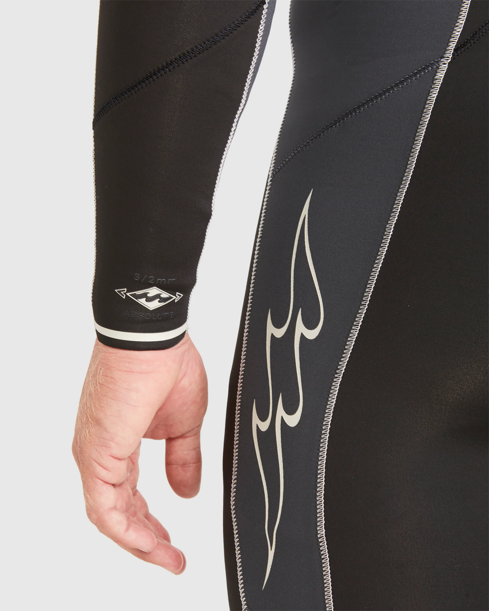 Mens 3/2mm Absolute Chest Zip Steamer Wetsuit - Image 8