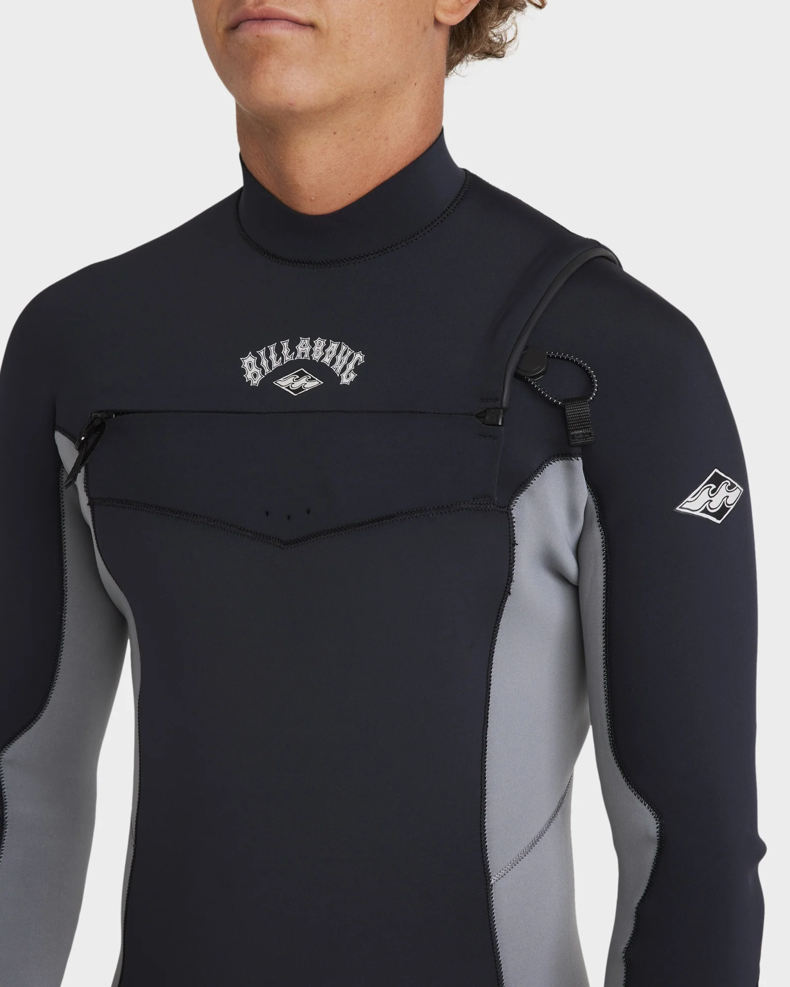 Mens 3/2mm Absolute Natural Chest Zip Steamer Wetsuit - Image 4