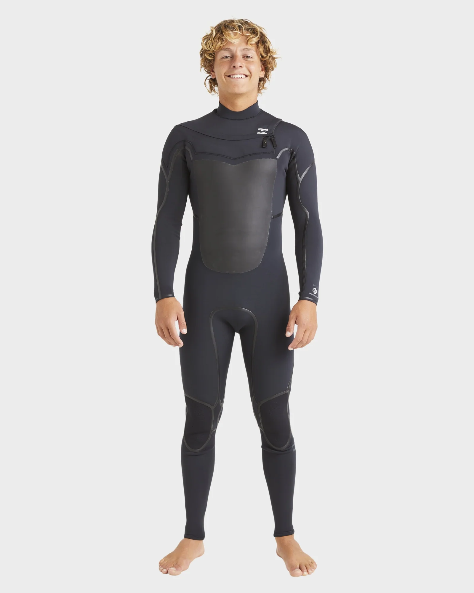 Mens 3/2mm Absolute Natural Chest Zip Steamer Wetsuit - Image 12