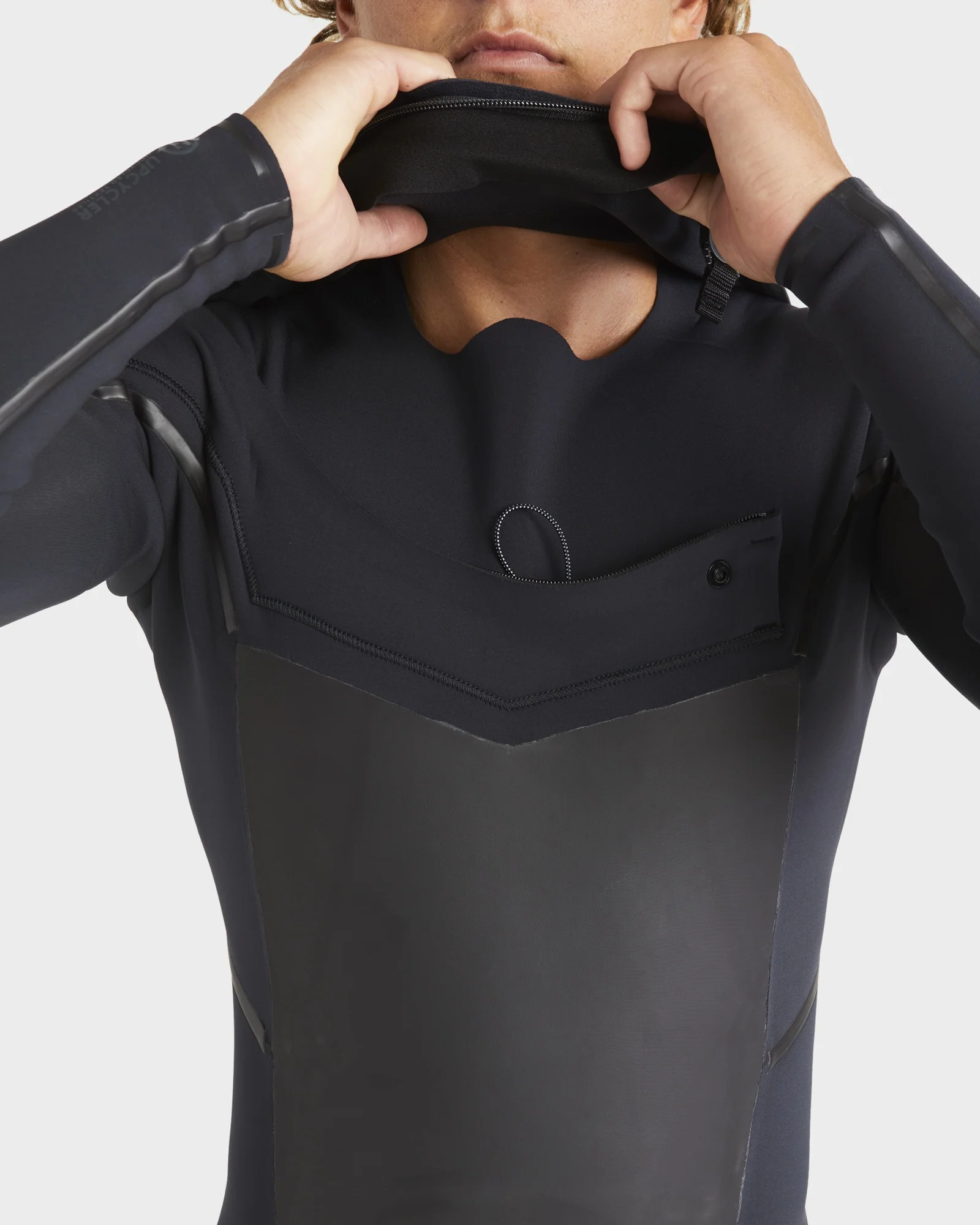 Mens 3/2mm Absolute Natural Chest Zip Steamer Wetsuit - Image 8