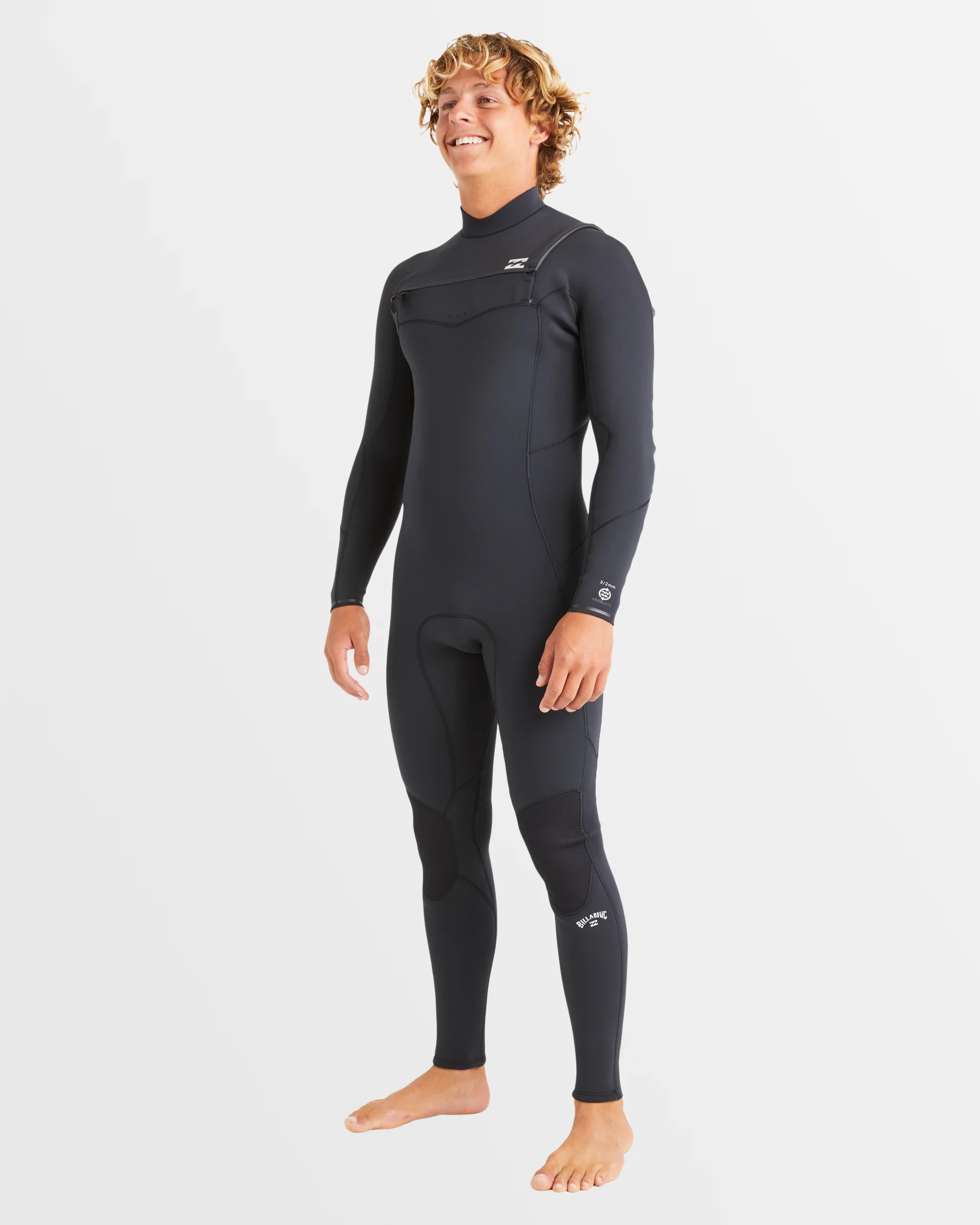 Mens 3/2mm Absolute Natural Chest Zip Wetsuit - Image 2