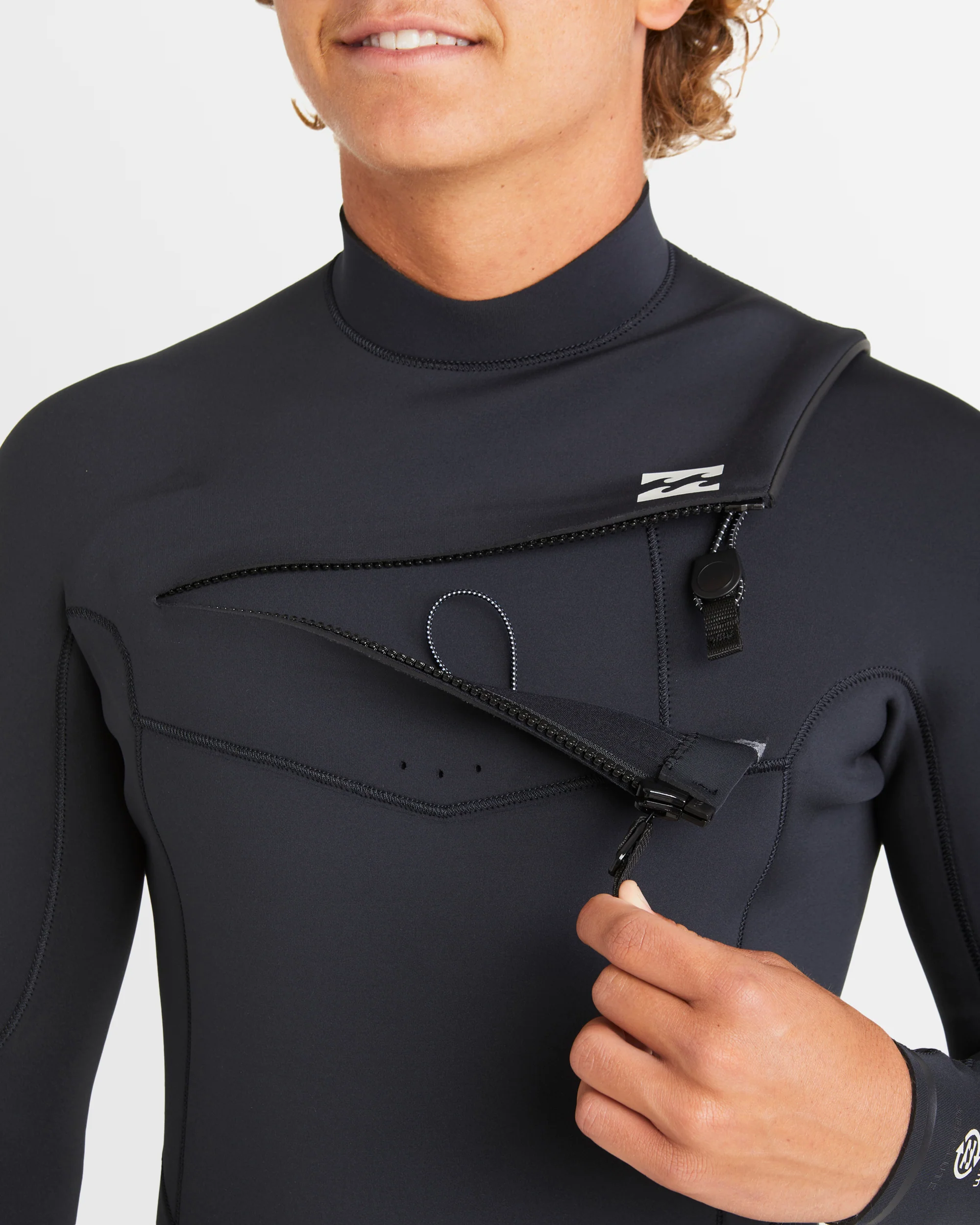 Mens 3/2mm Absolute Natural Chest Zip Wetsuit - Image 8