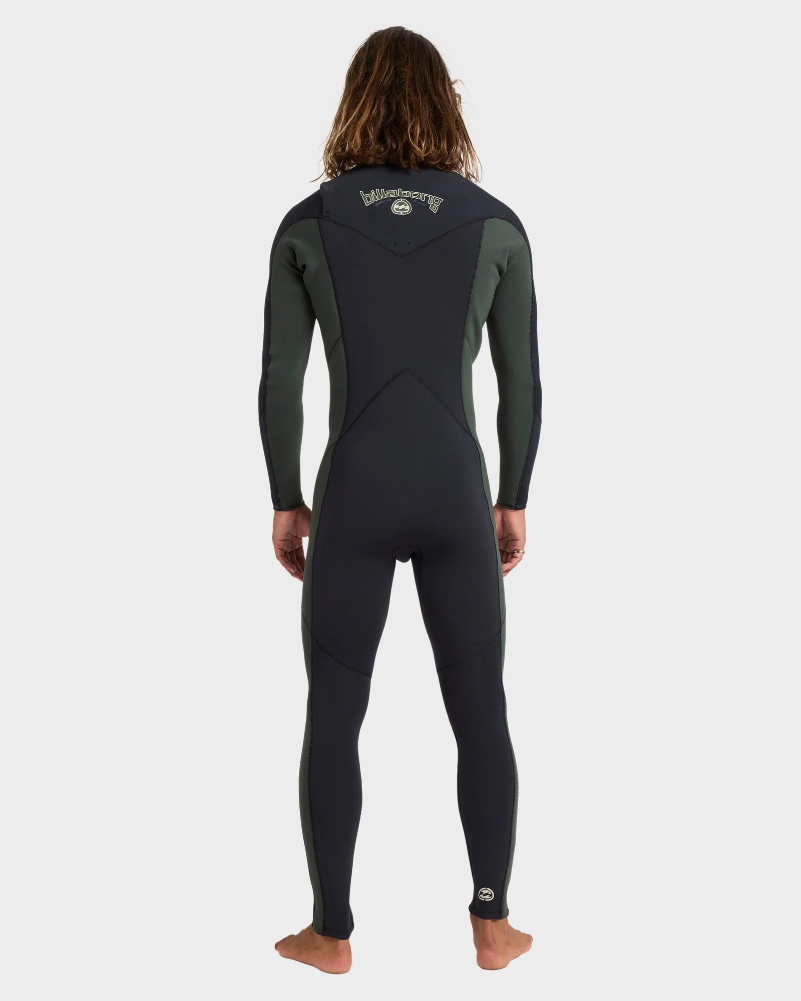 Mens 3/2mm Absolute Natural Chest Zip Wetsuit - Image 2