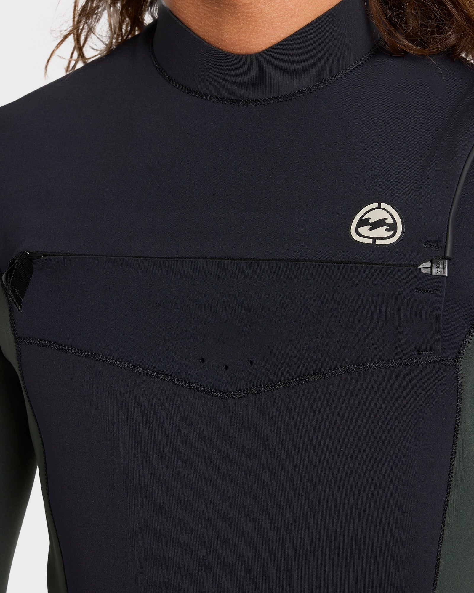 Mens 3/2mm Absolute Natural Chest Zip Wetsuit - Image 4