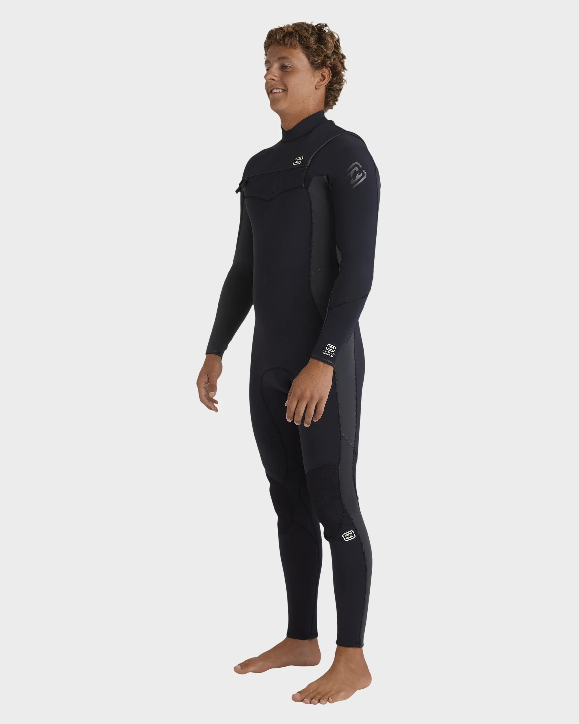 Mens 3/2mm Absolute Natural Chest Zip Wetsuit - Image 3