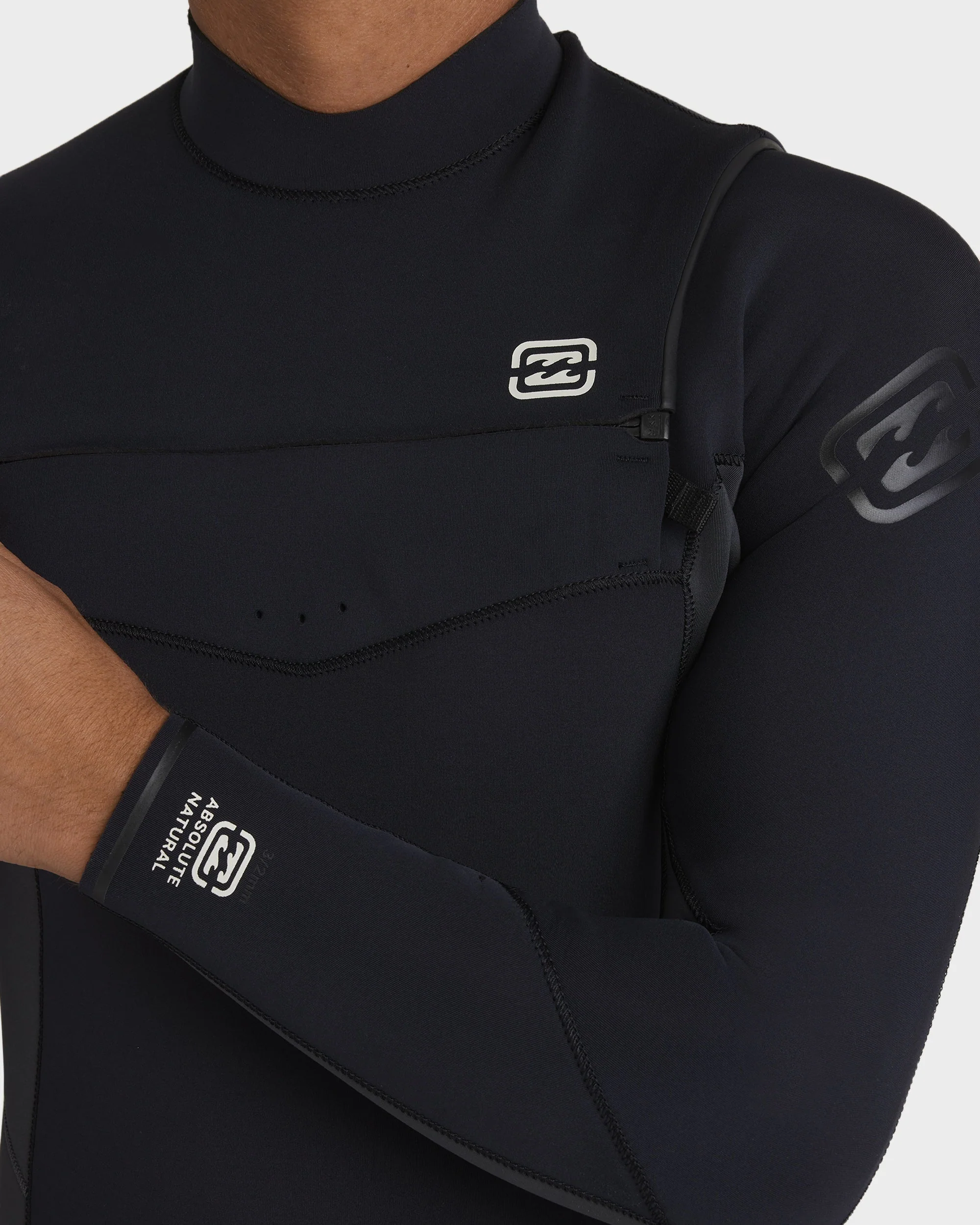 Mens 3/2mm Absolute Natural Chest Zip Wetsuit - Image 8