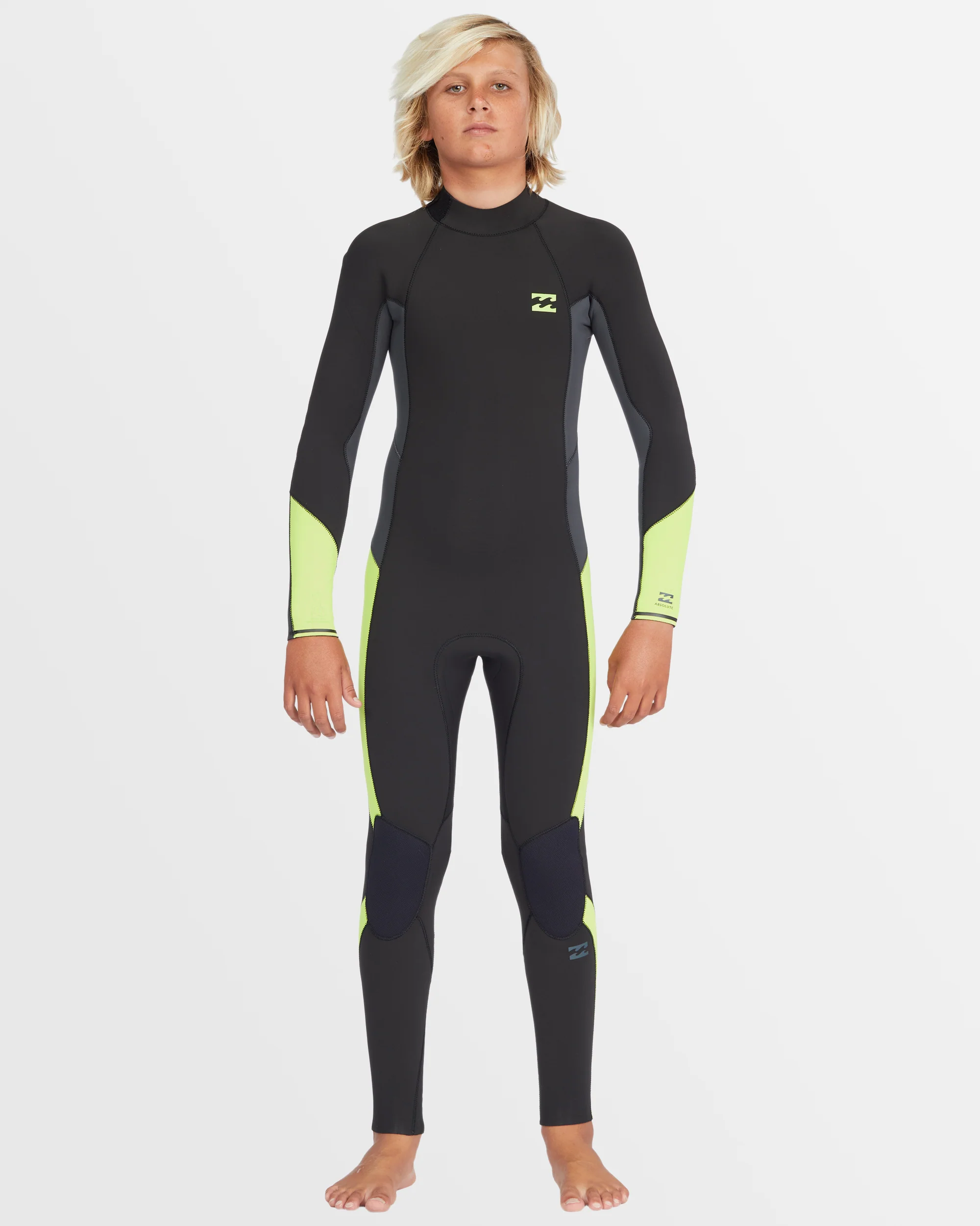 Boys 6-16 3/2mm Absolute Back Zip GBS Wetsuit - Image 4