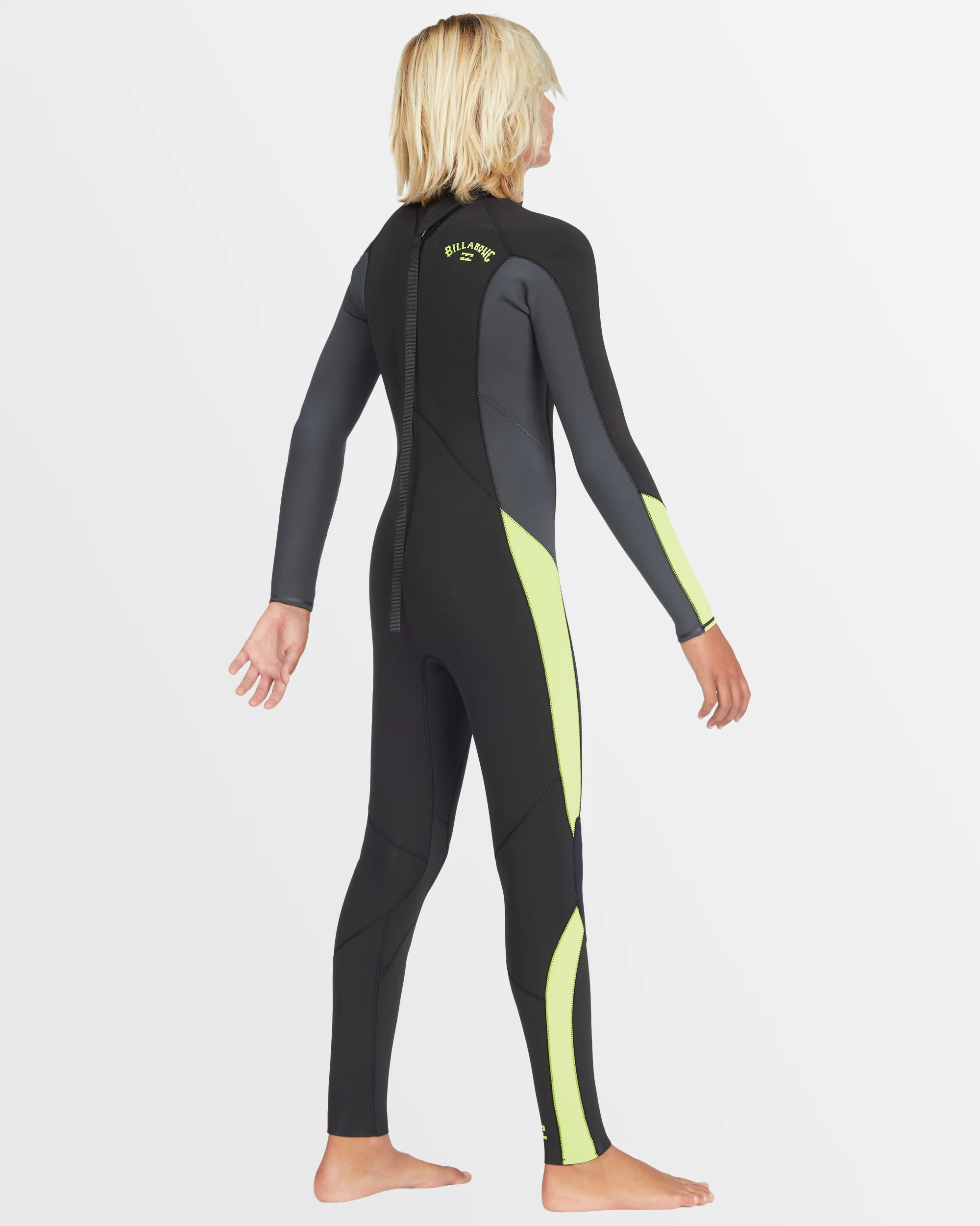 Boys 6-16 3/2mm Absolute Back Zip GBS Wetsuit - Image 5