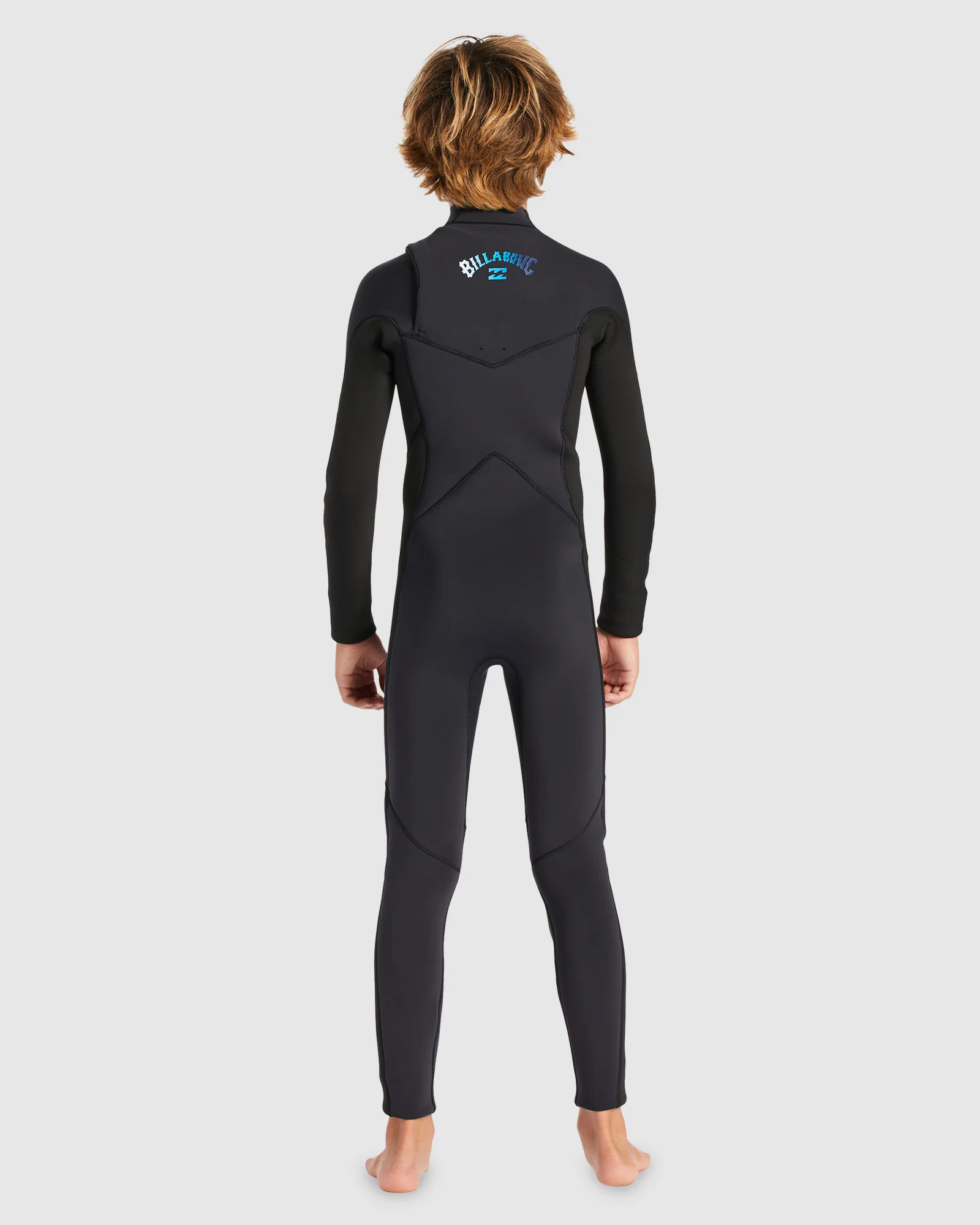 Boys 6-16 3/2mm Absolute Chest Zip Wetsuit - Image 2