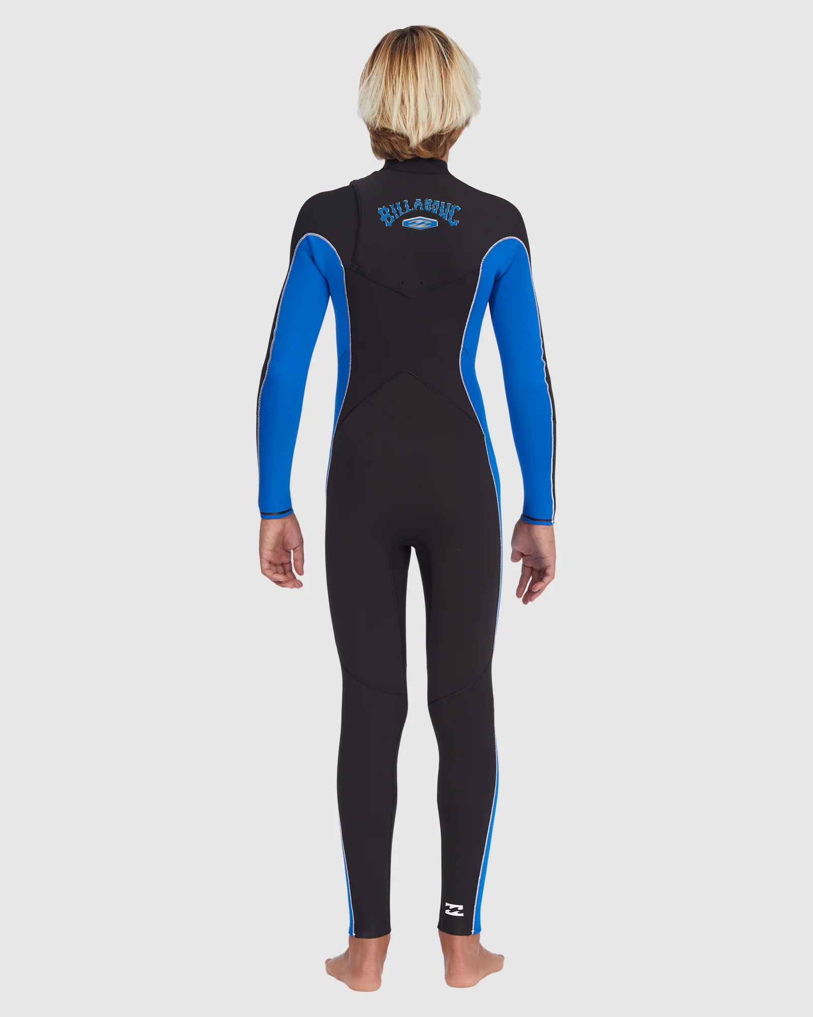 Boys 6-16 3/2mm Absolute Chest Zip Wetsuit - Image 3