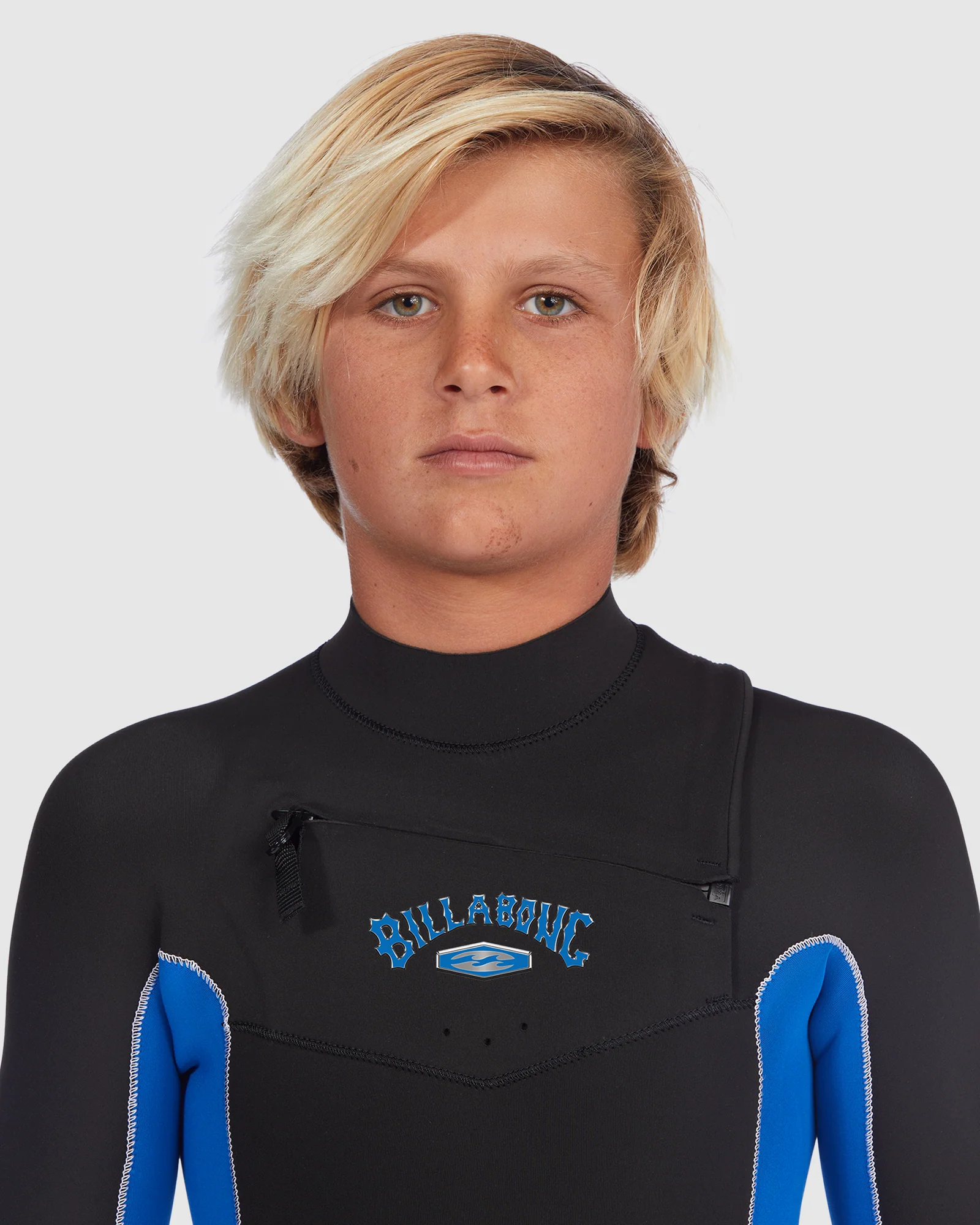 Boys 6-16 3/2mm Absolute Chest Zip Wetsuit - Image 4