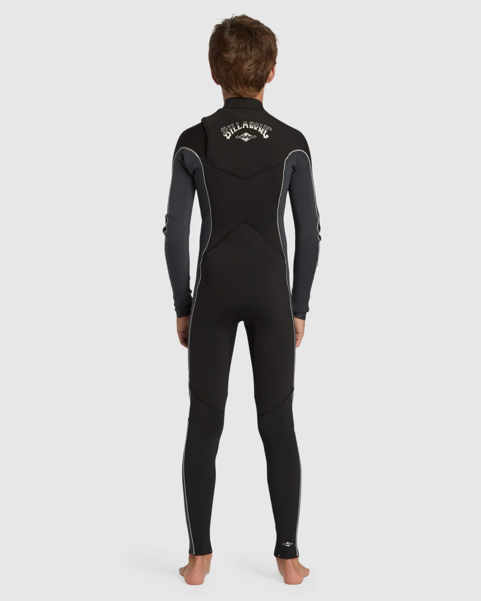 Boys 6-16 3/2mm Absolute Chest Zip Steamer Wetsuit - Image 3