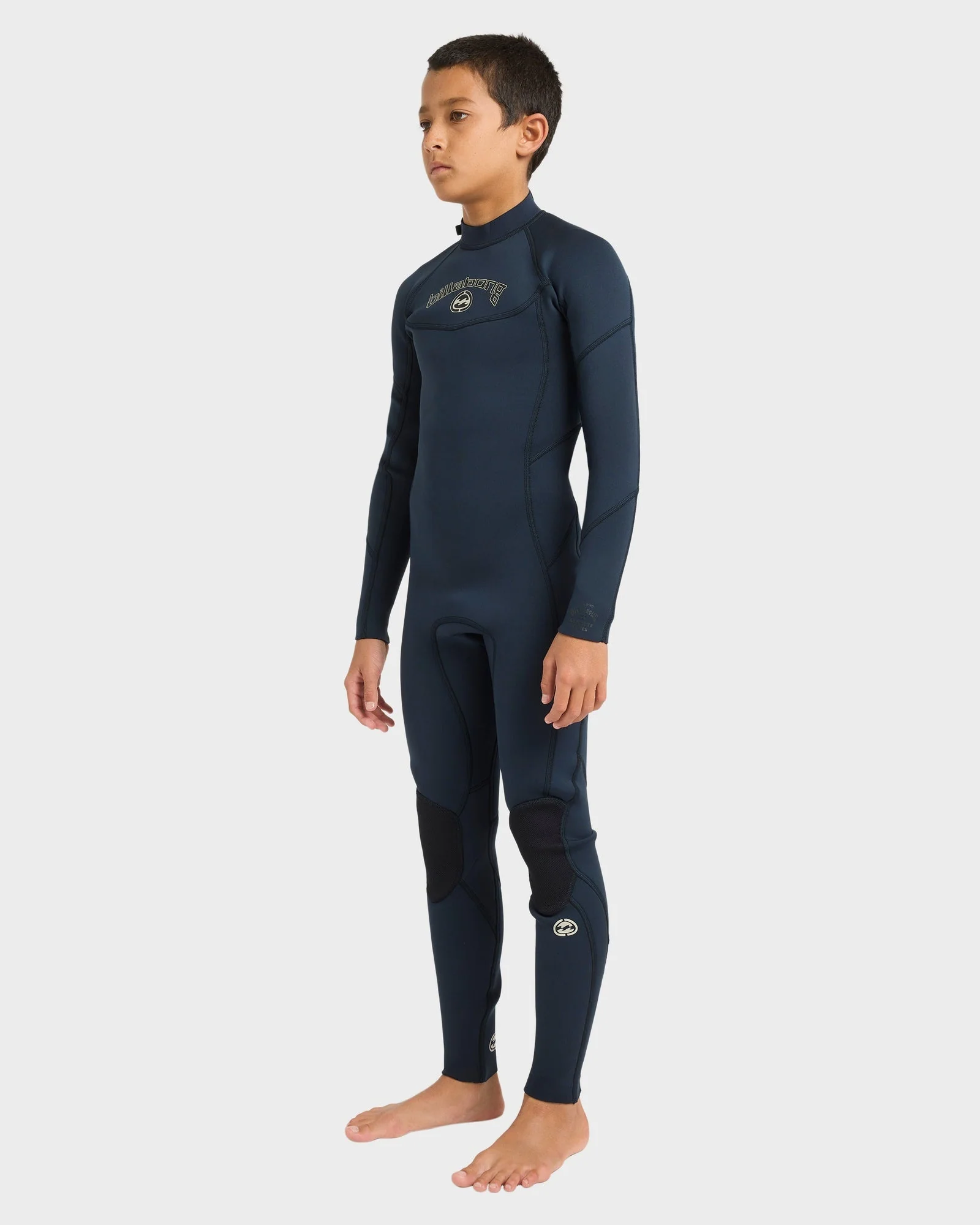Boys 8-16 3/2mm Absolute Back Zip Flatlock Steamer Wetsuit - Image 3