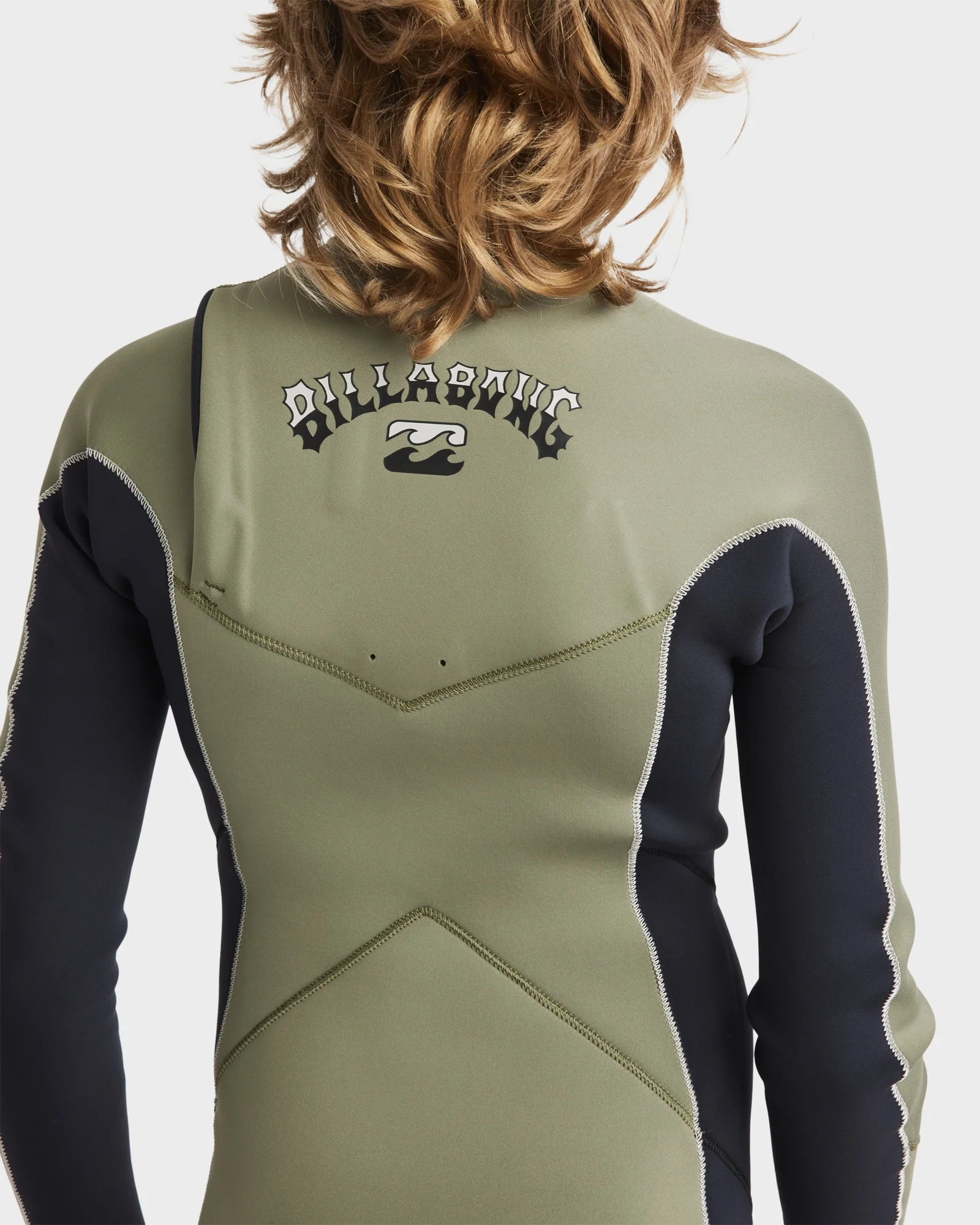 Boys 6-16 3/2mm Absolute Natural Chest Zip Steamer Wetsuit - Image 5
