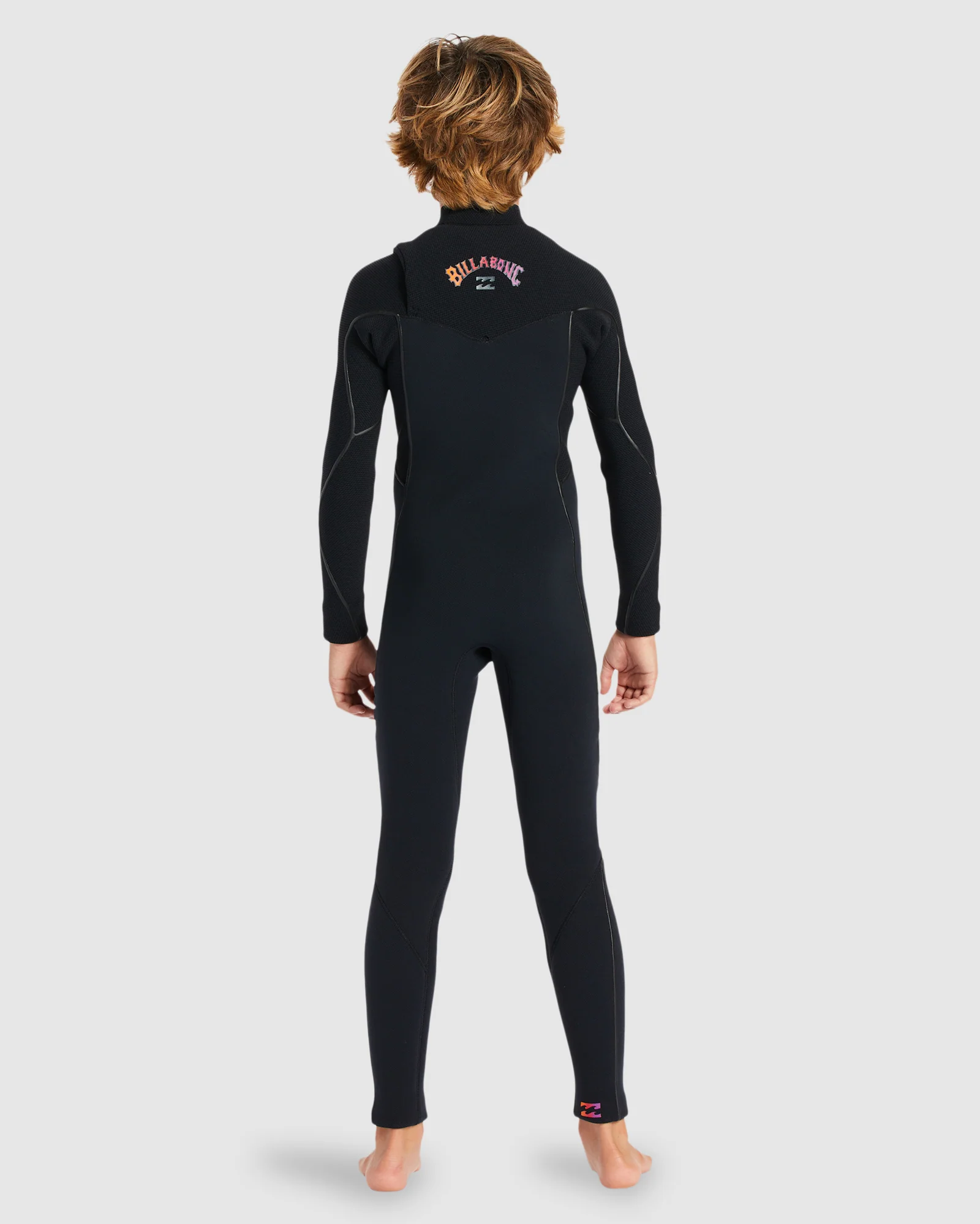 Boys 8-16 3/2mm Furnace Comp Chest Zip Steamer Wetsuit - Image 3