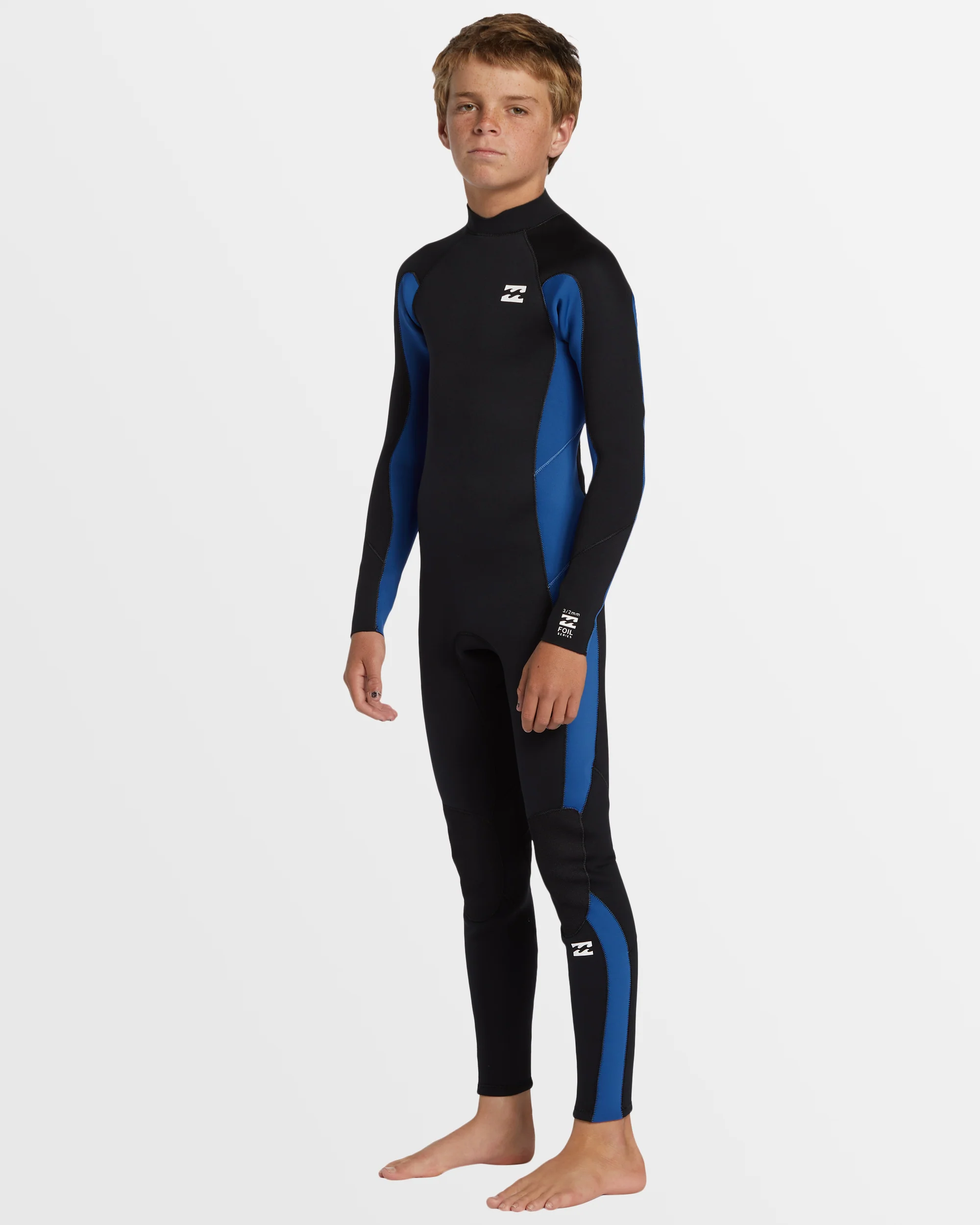 Boys 6-16 3/2mm Foil Back Zip Wetsuit - Image 2