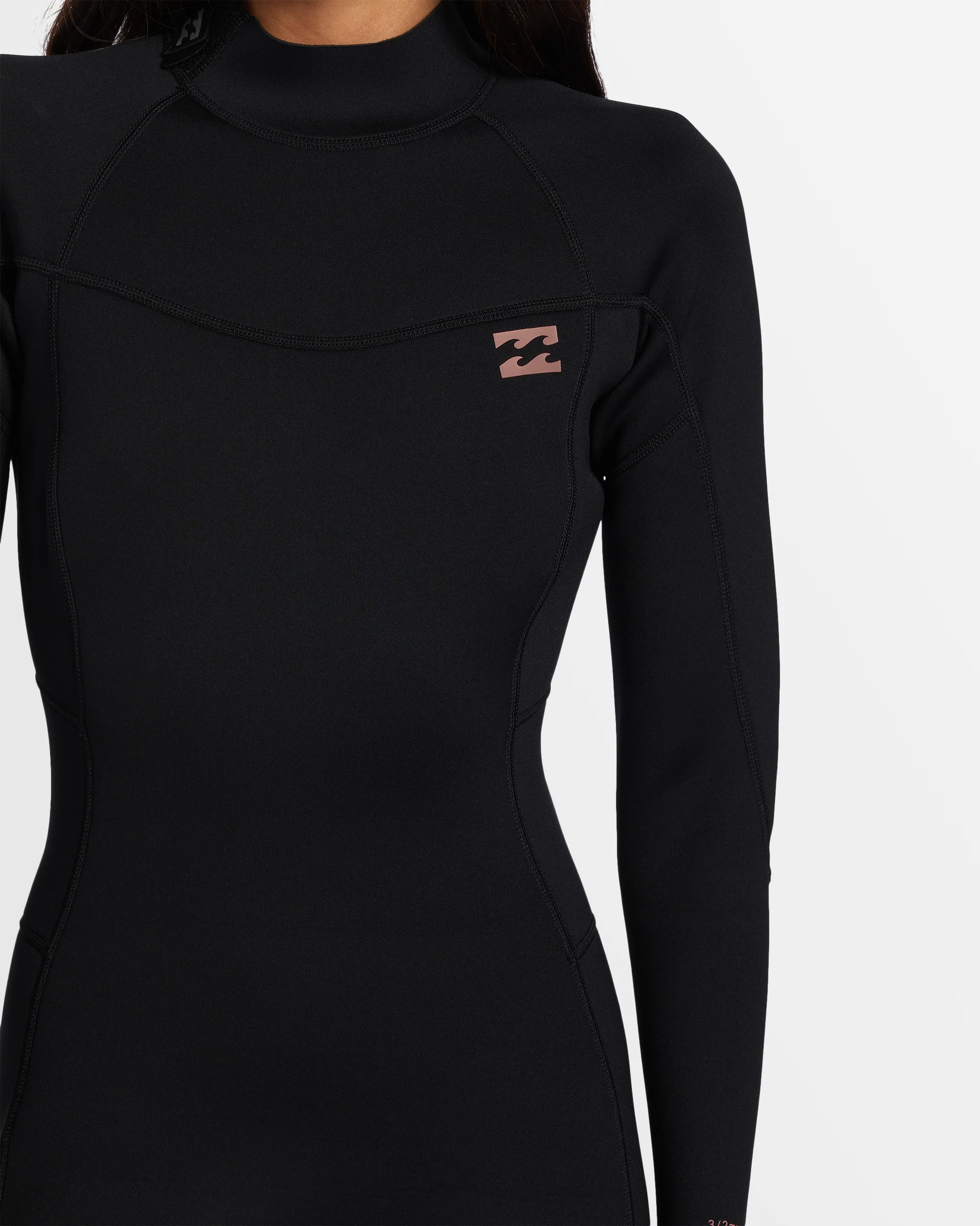 Womens 3/2mm Foil Back Zip Steamer Wetsuit - Image 5