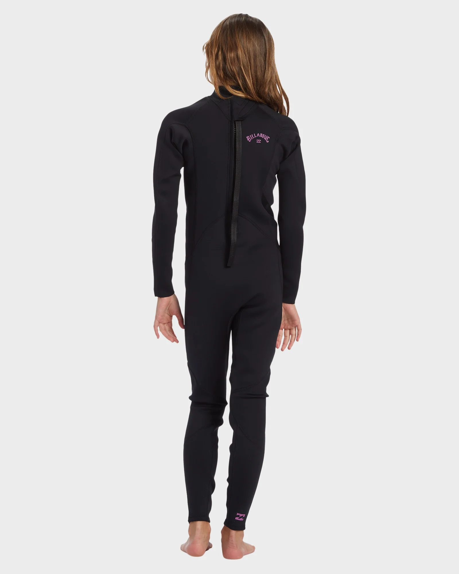 Girls 6-16 3/2mm Foil Back Zip GBS Steamer Wetsuit - Image 3