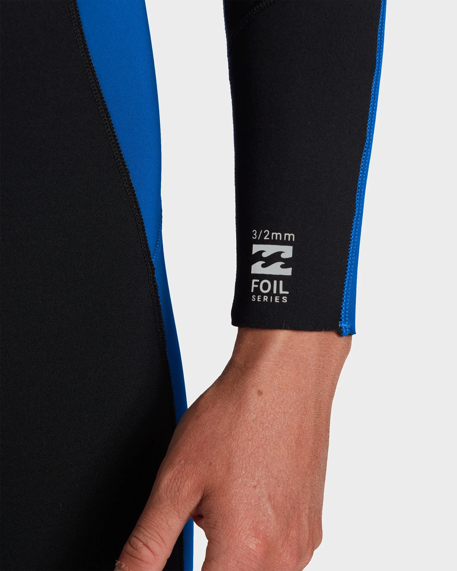 Mens 3/2mm Foil Back Zip GBS Steamer Wetsuit - Image 5