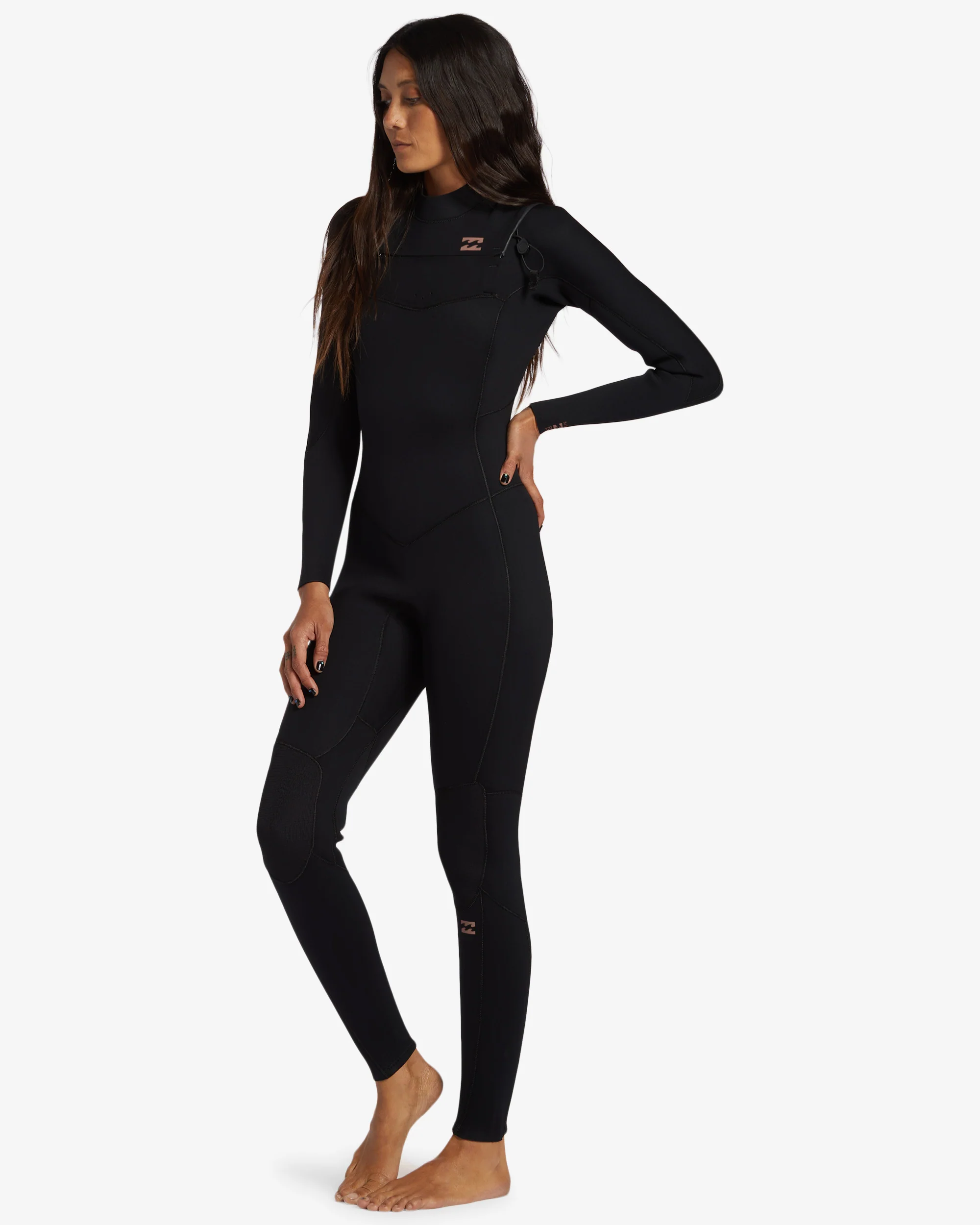 Womens 3/2mm Foil Chest Zip Wetsuit - Image 2